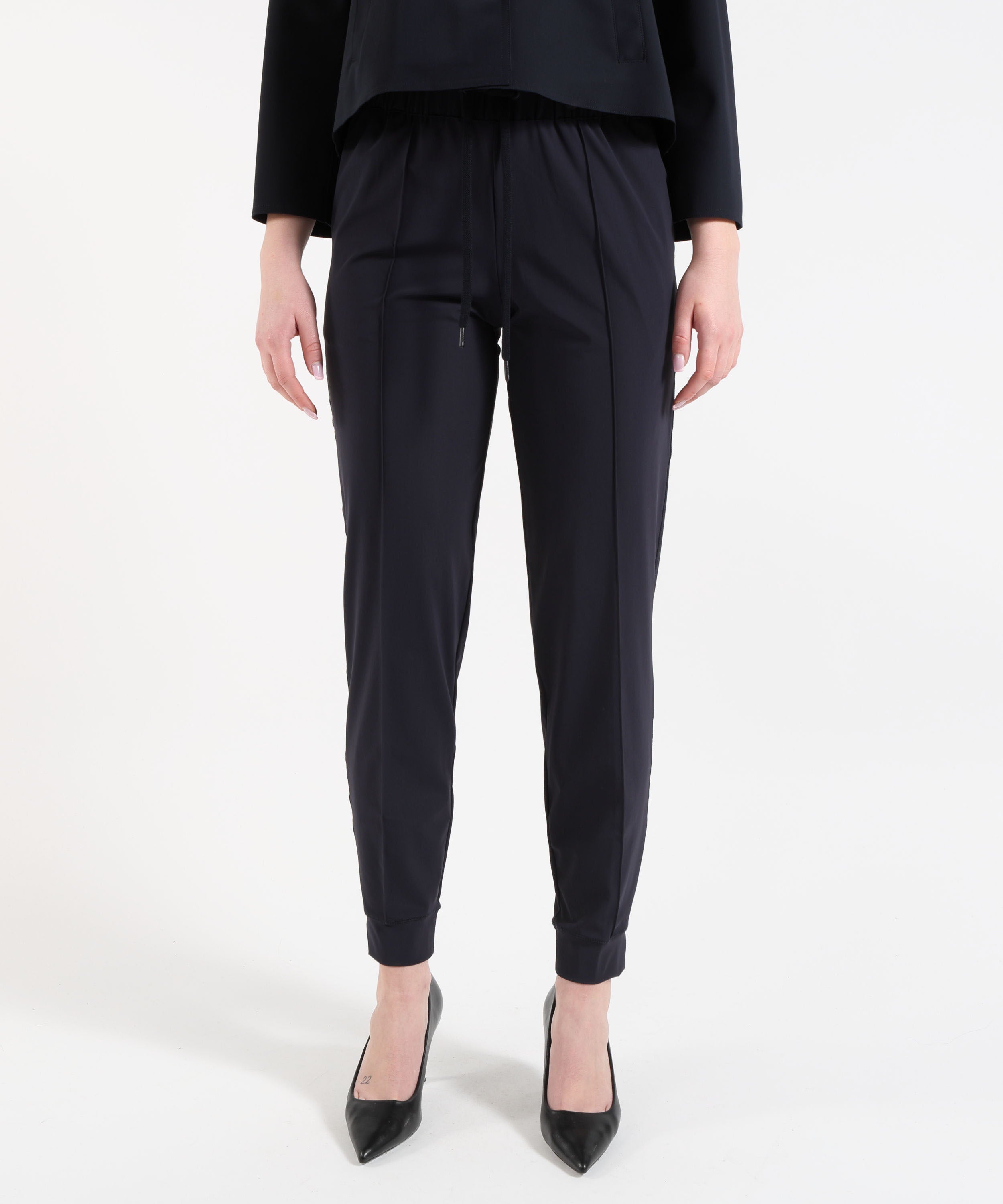 HERNO Pantaloni Donna Herno in Jersey Tecnico con Coulisse