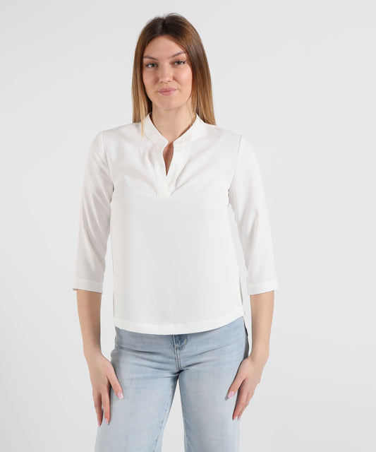 MAIDA MILA Blusa Donna con Scollo a V e Maniche 3/4