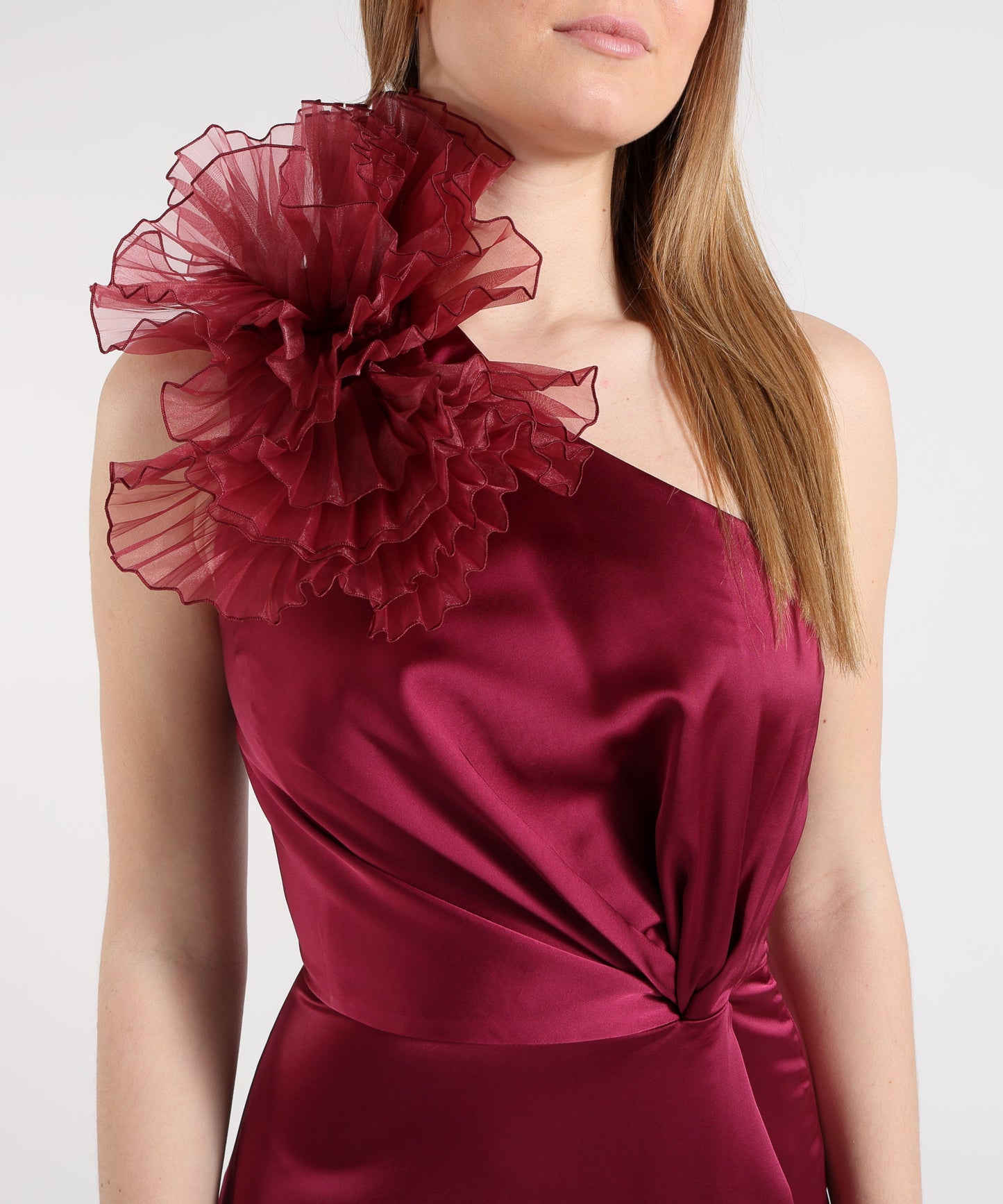 ELISABETTA DORI long one-shoulder dress