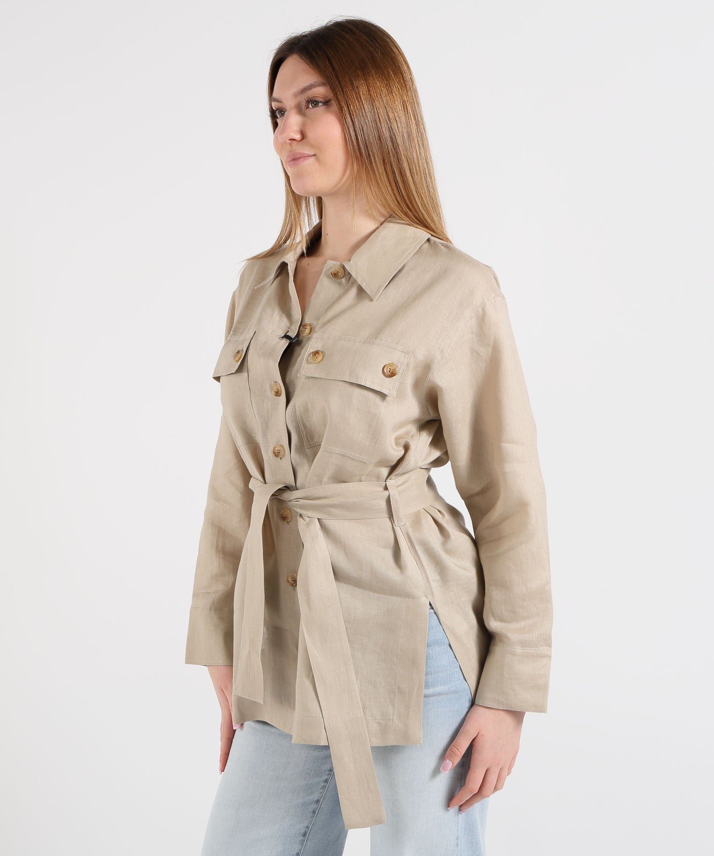 PENNYBLACK Fico Linen Shirt Jacket