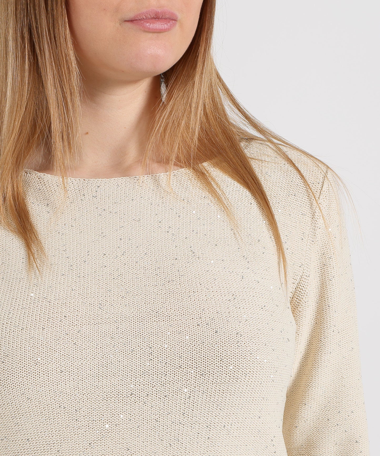 MAIDA MILA  Women’s Crewneck Sweater with Sequins