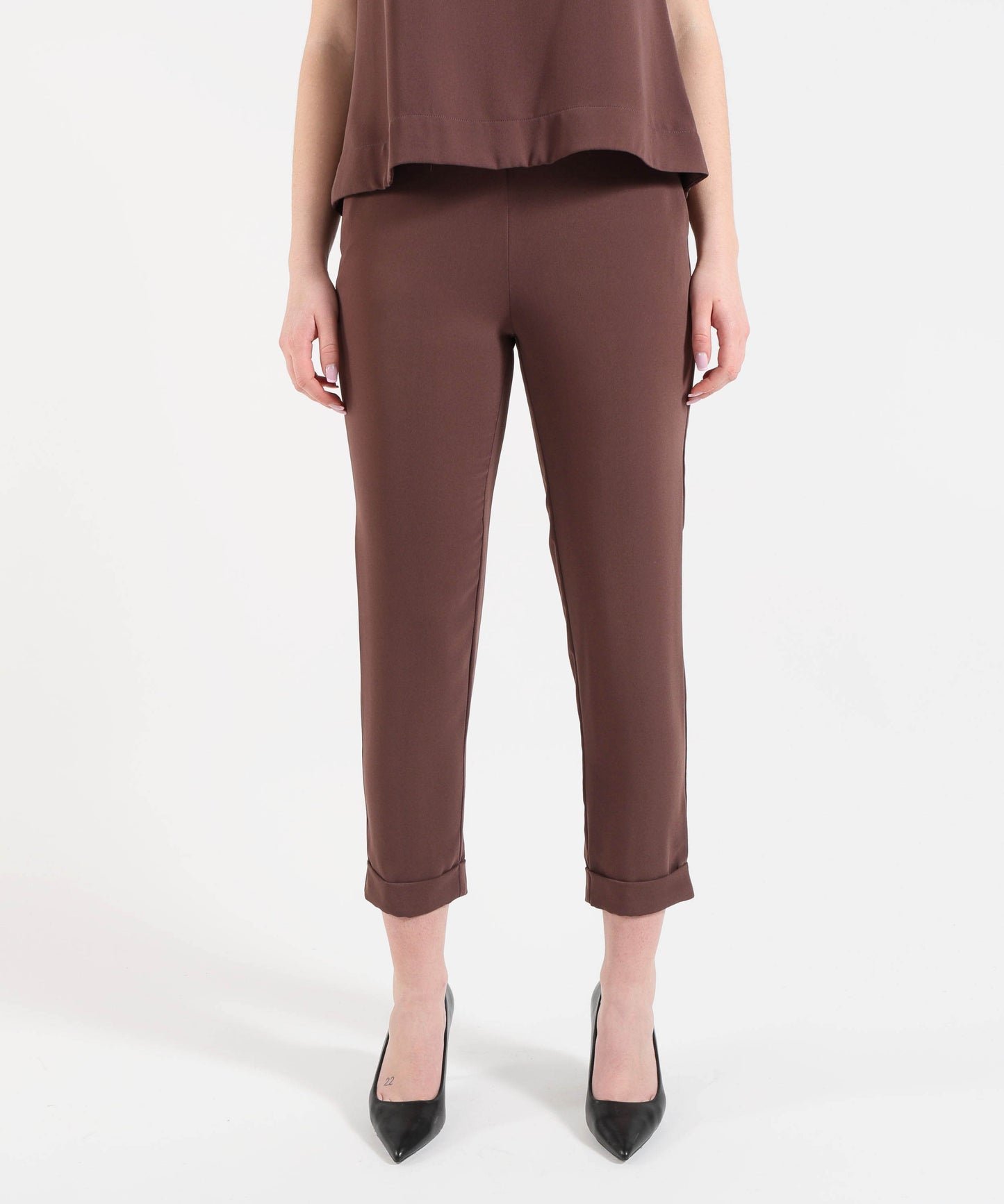MAIDA MILA Pantalone Donna Morbido a Sigaretta