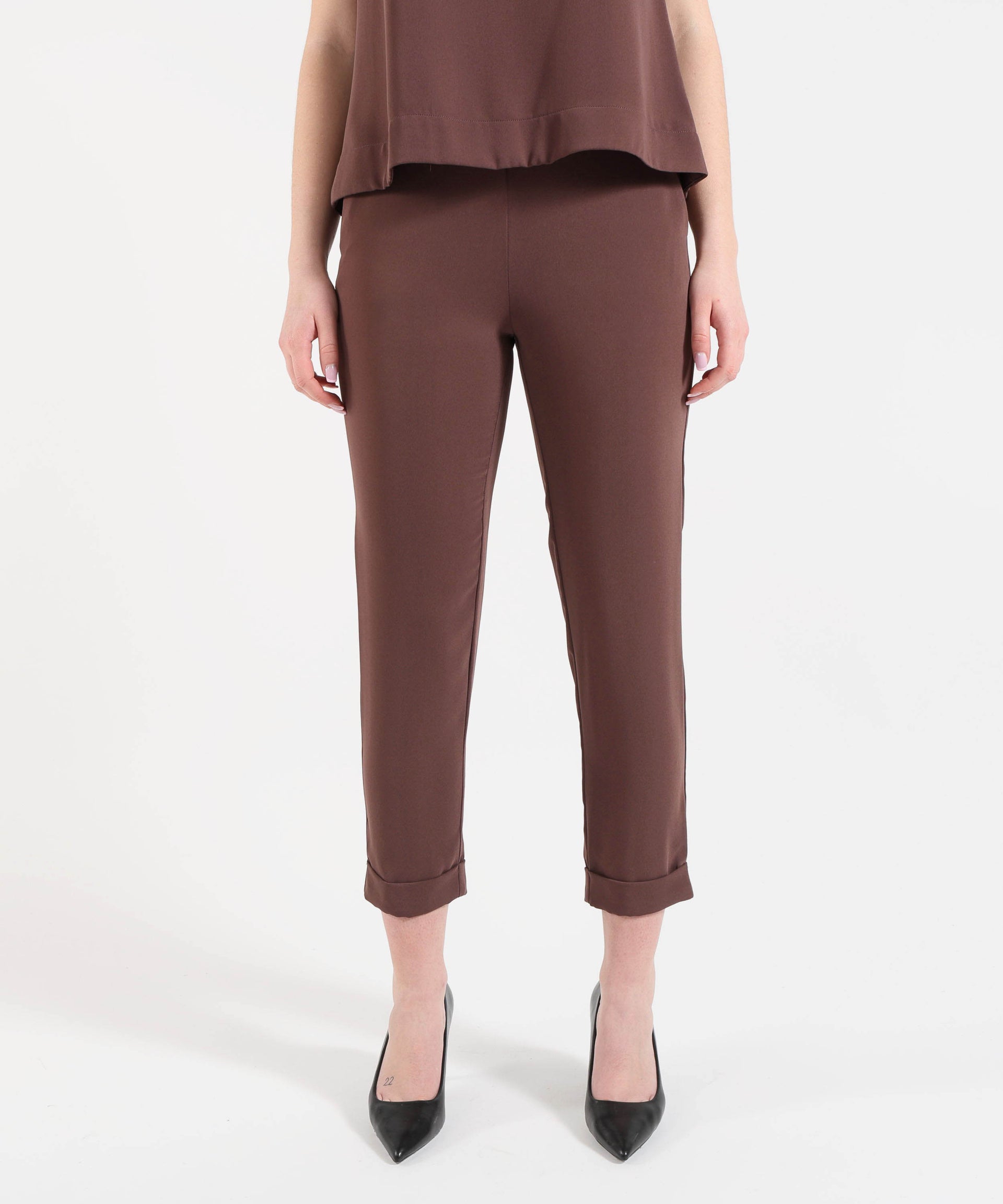 MAIDA MILA Pantalone Donna Morbido a Sigaretta