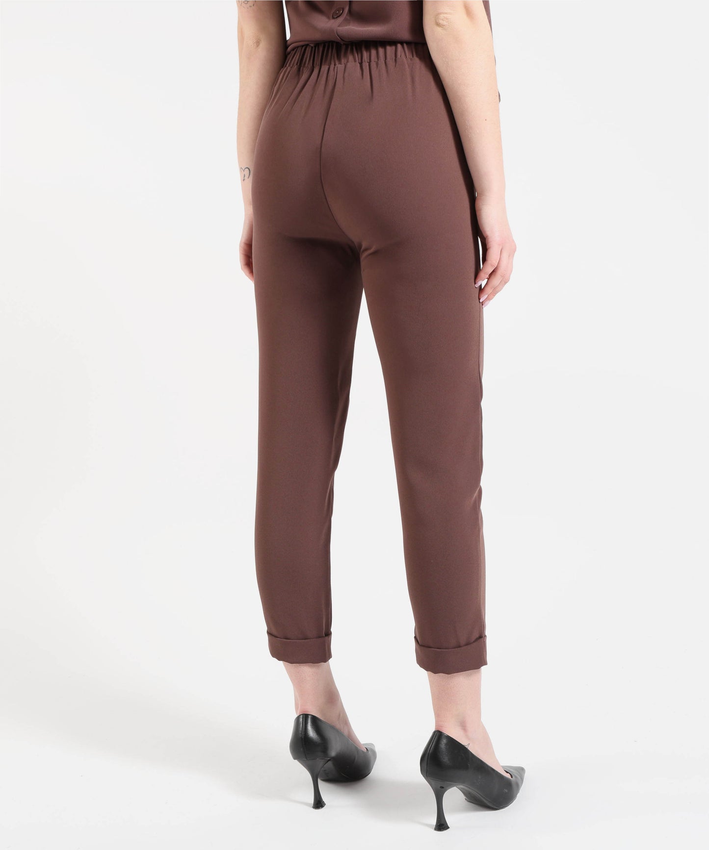 MAIDA MILA Pantalone Donna Morbido a Sigaretta