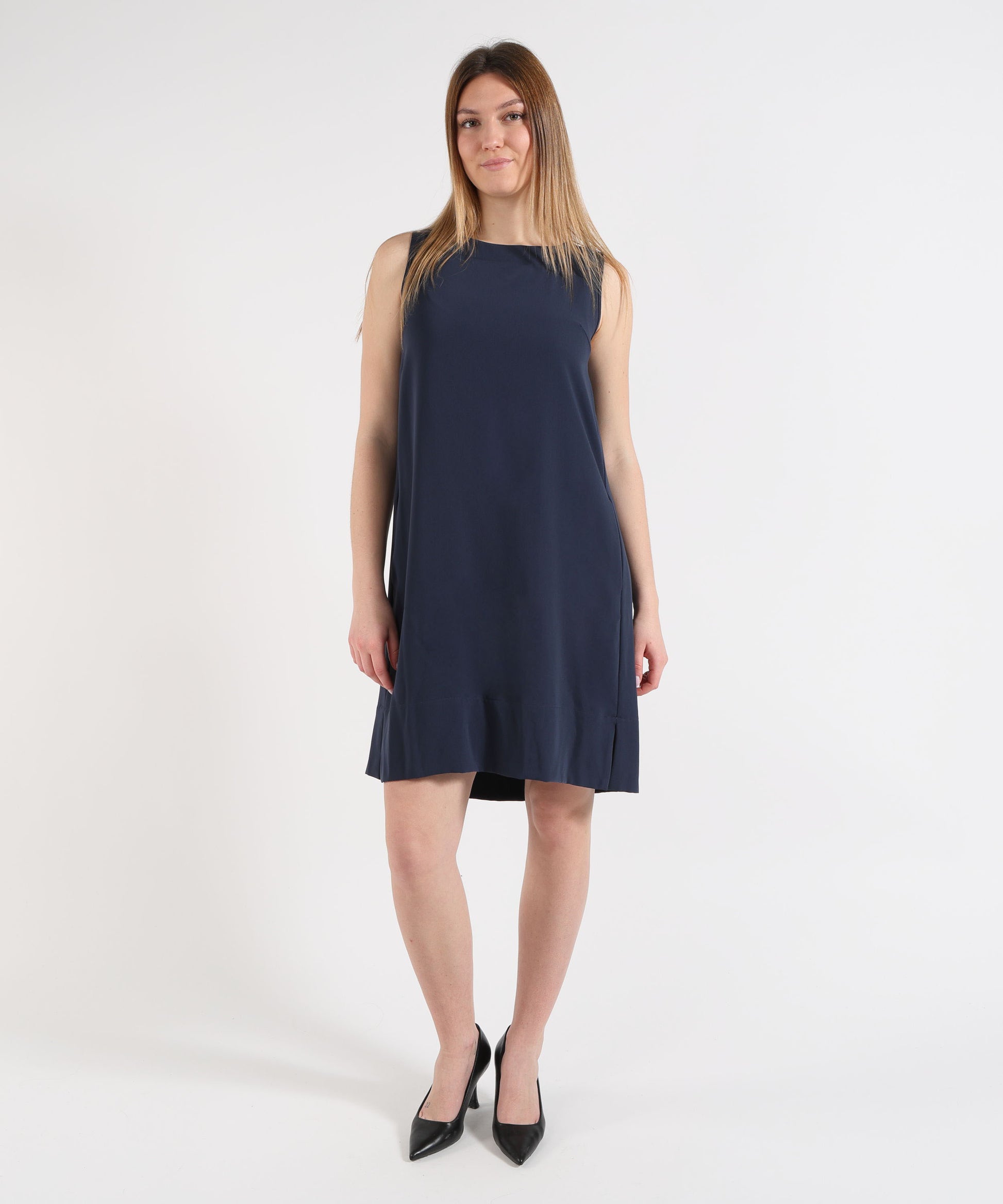 Dresses &amp; Suits MAIDA MILA Women’s Sleeveless Midi Dress Blu navy | MAIDA MILA