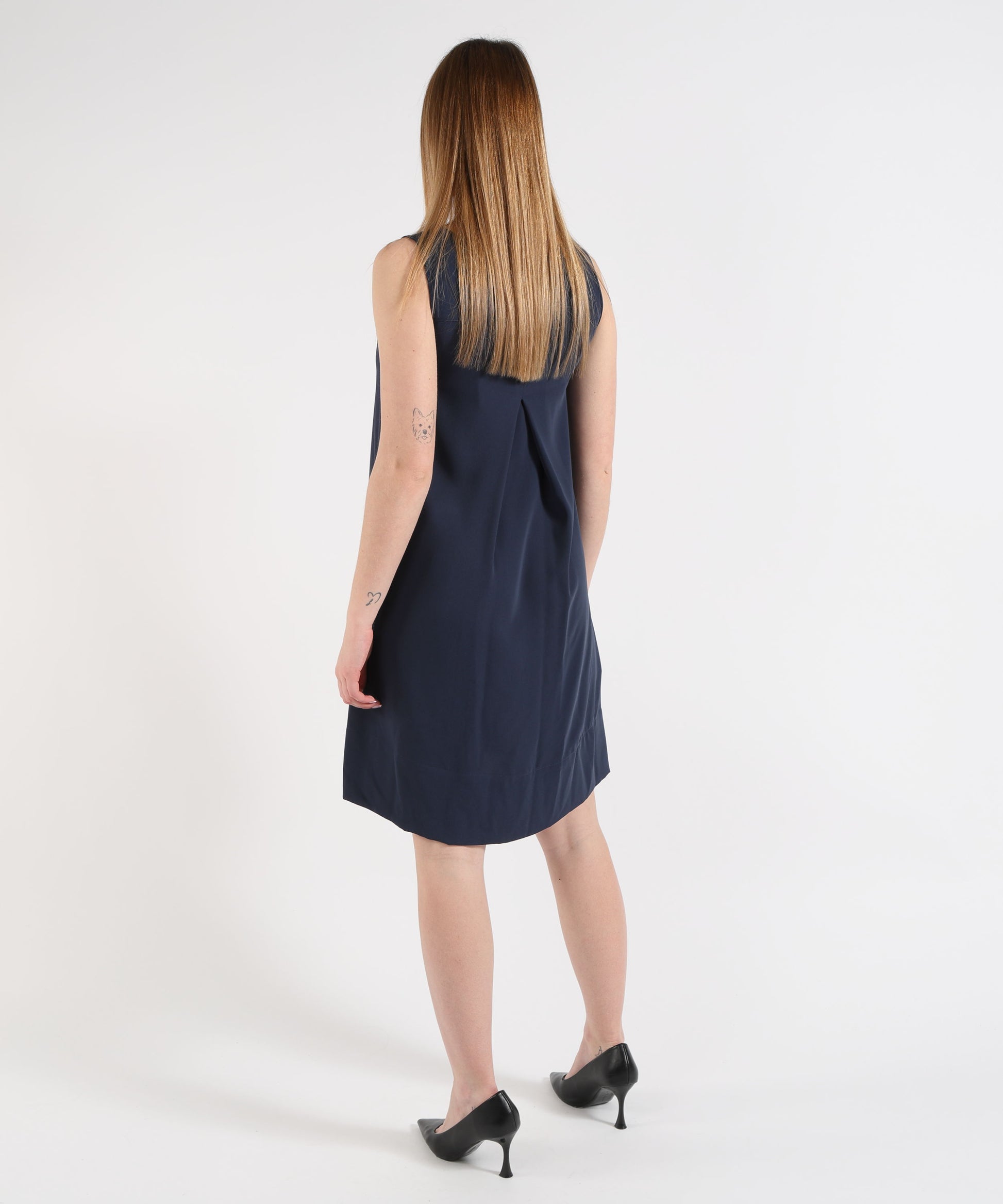 Dresses &amp; Suits MAIDA MILA Women’s Sleeveless Midi Dress Blu navy | MAIDA MILA