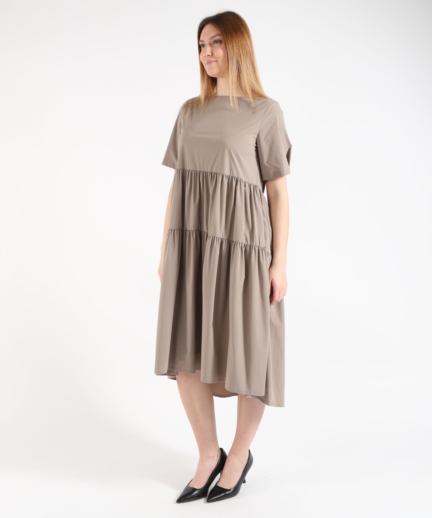 HERNO Women's Soft Short-Sleeve Dress