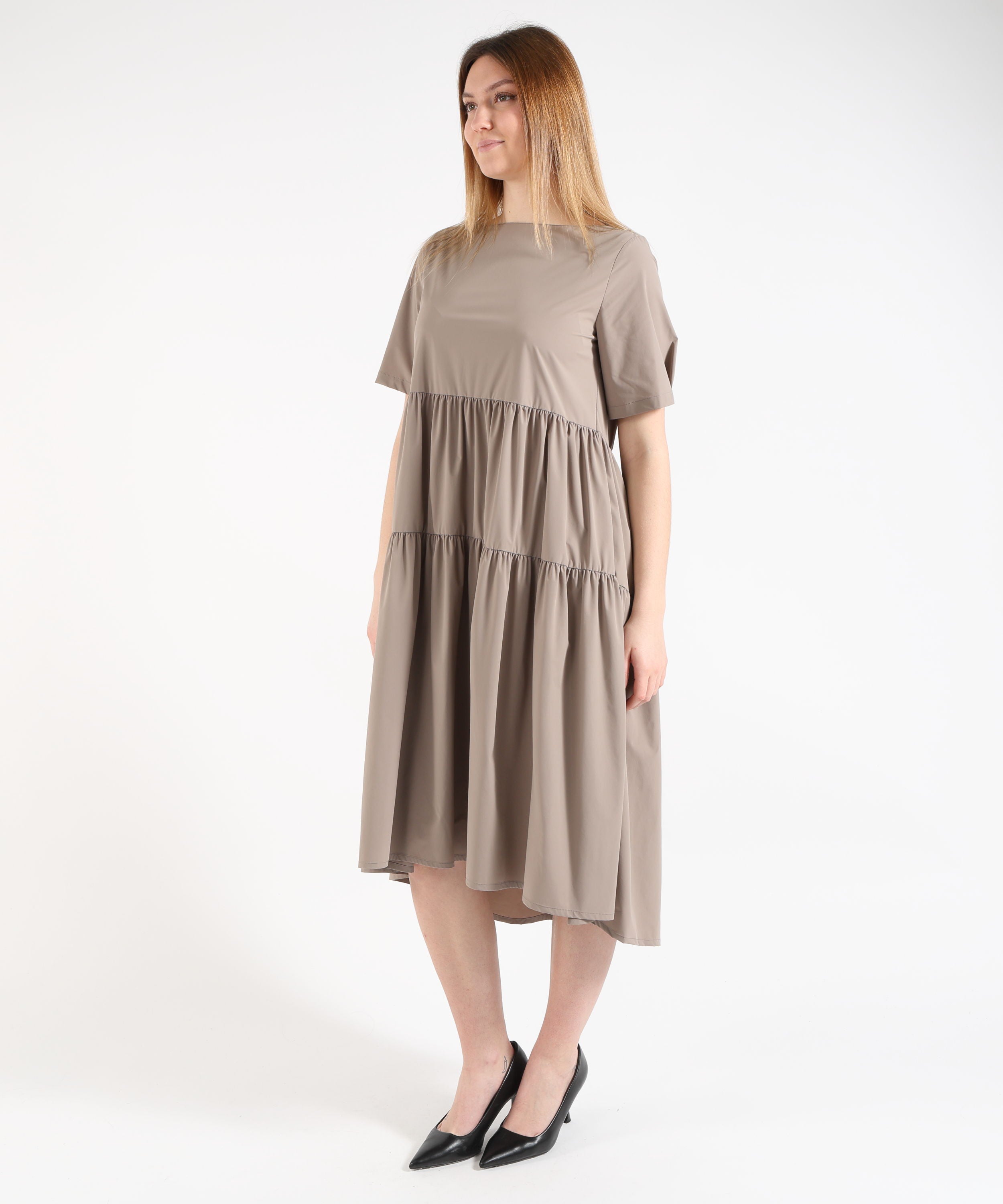 HERNO Abito Morbido Donna a Manica Corta