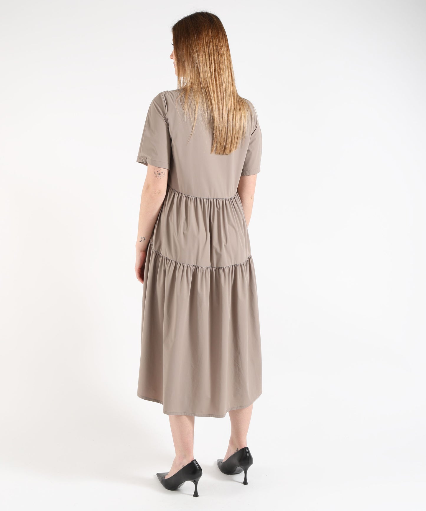 HERNO Women's Soft Short-Sleeve Dress