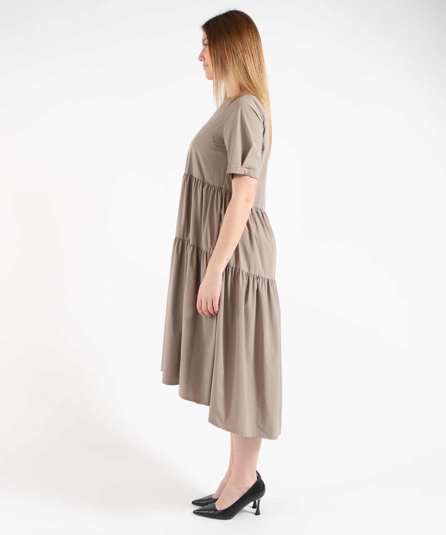 HERNO Women's Soft Short-Sleeve Dress