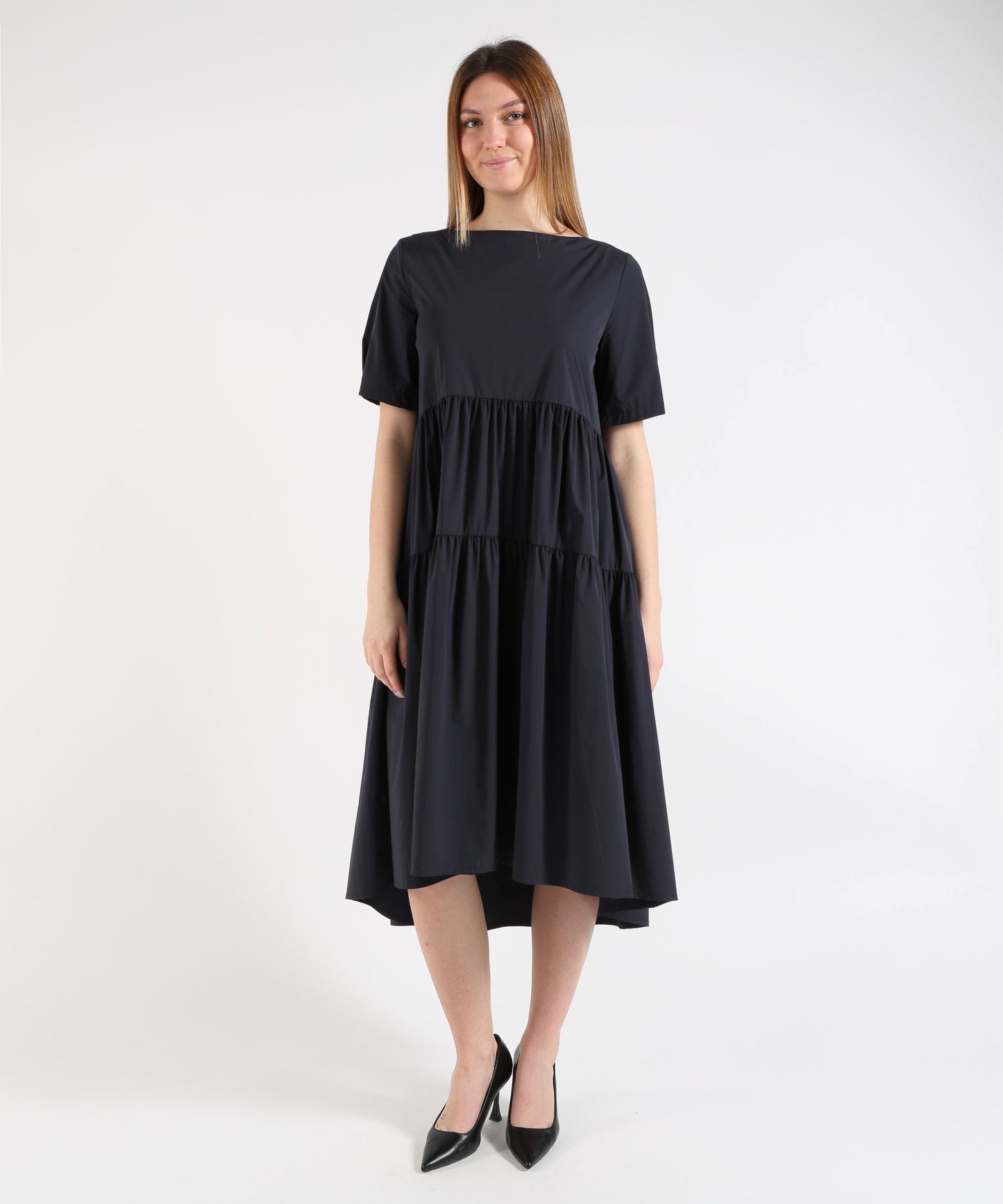 HERNO Women's Soft Short-Sleeve Dress