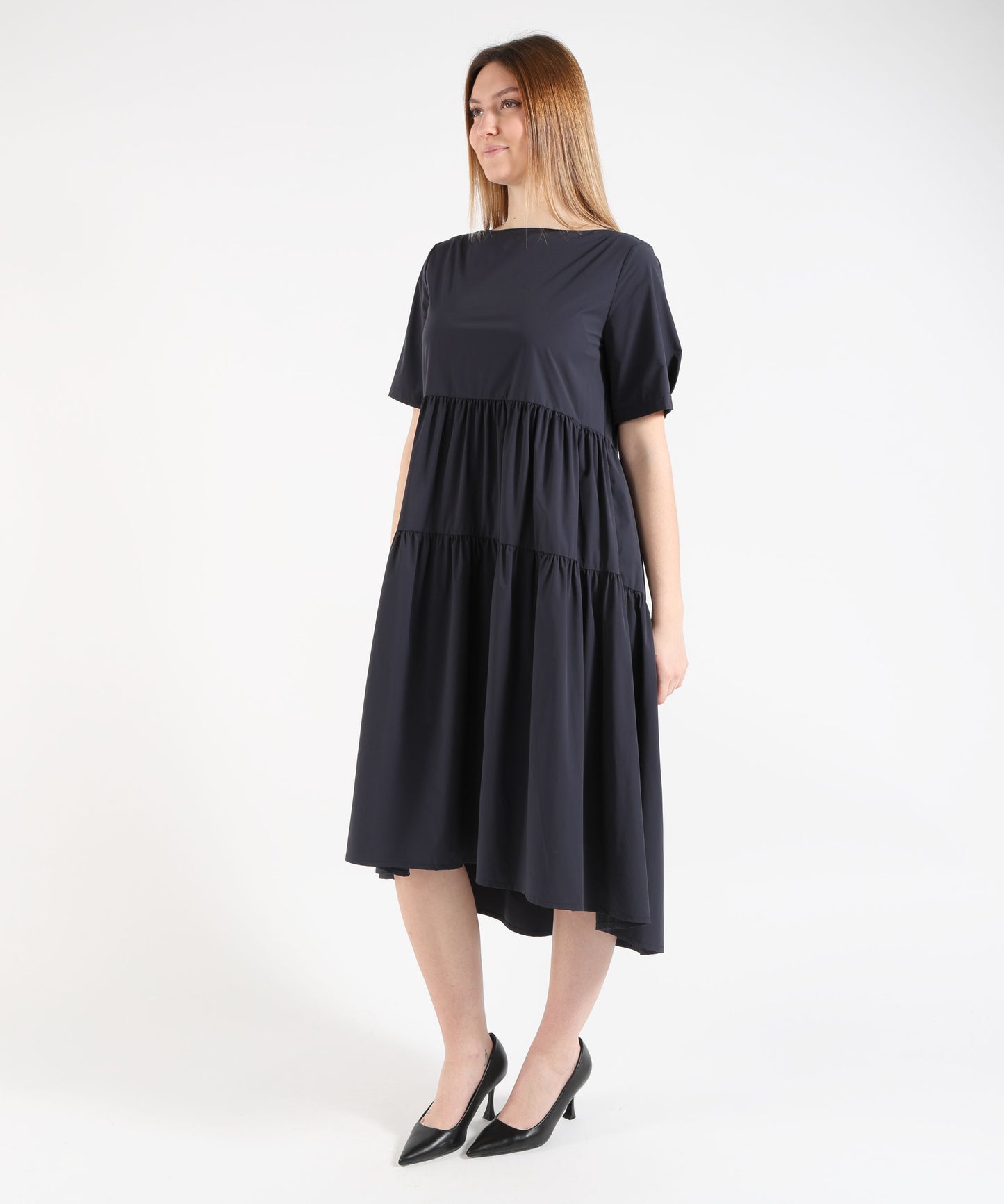 HERNO Women's Soft Short-Sleeve Dress