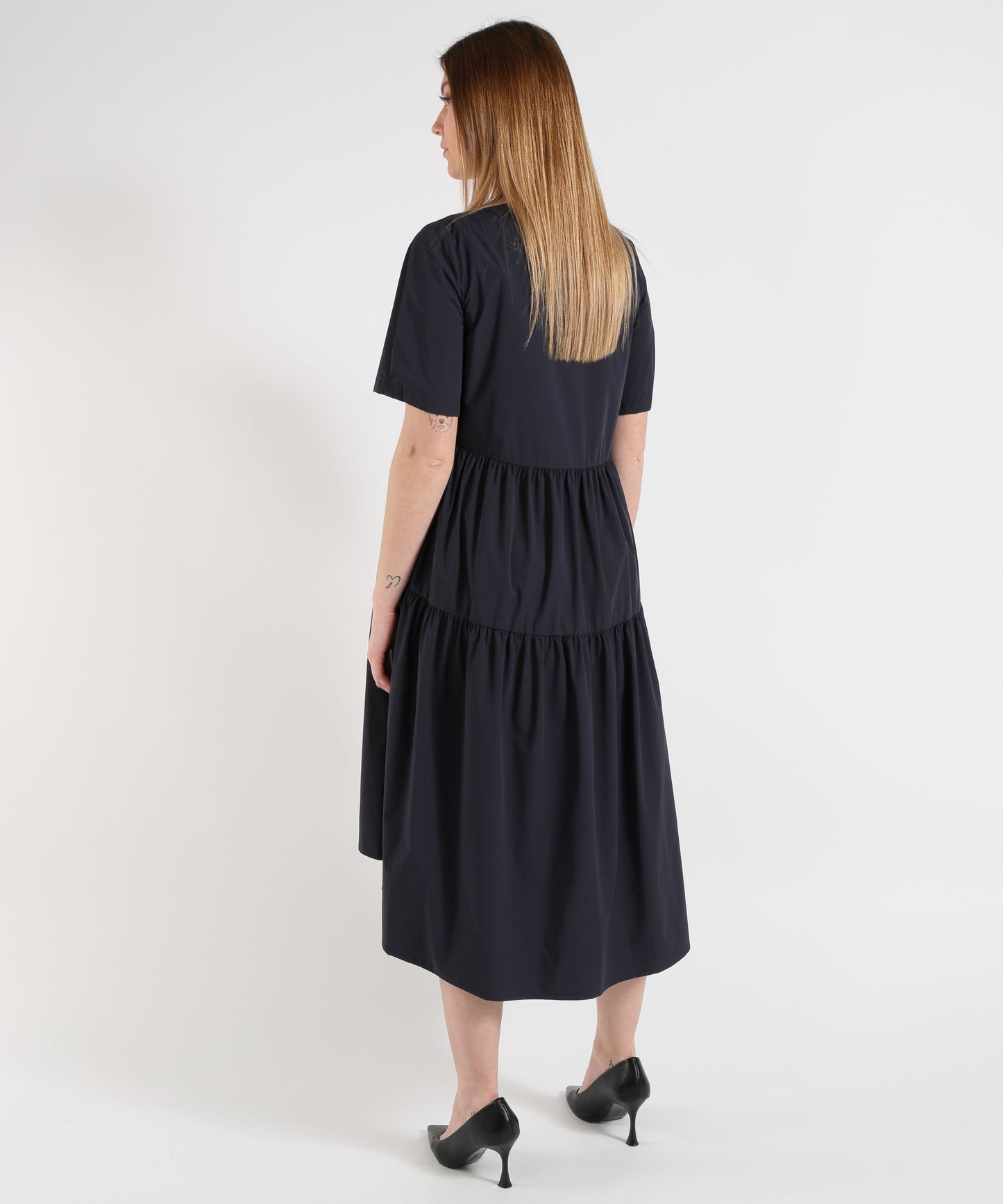 HERNO Women's Soft Short-Sleeve Dress