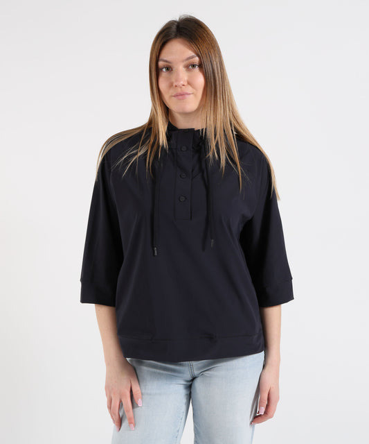 HERNO Cappa Donna con Cappuccio e Manica 3/4