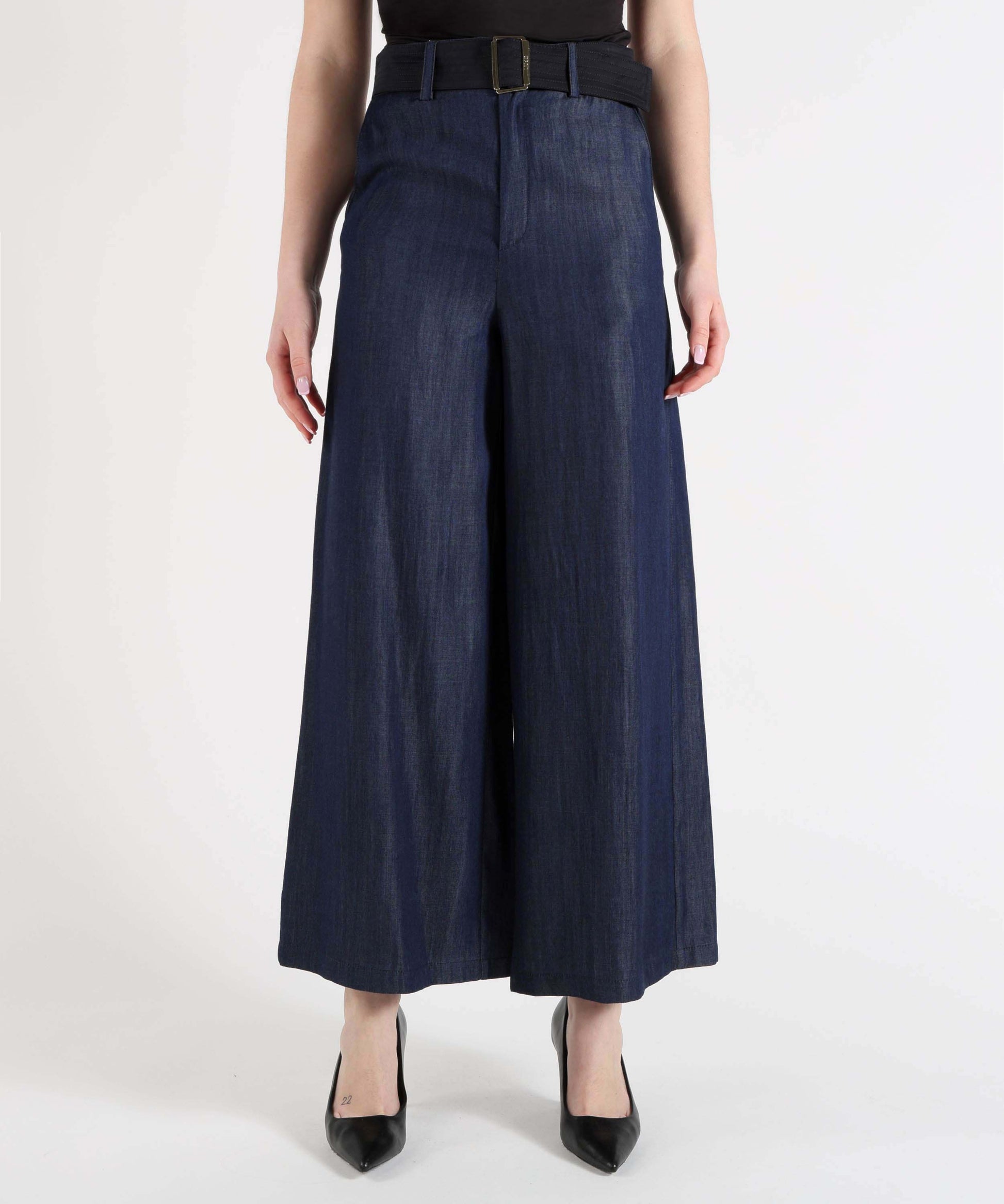 Jeans LIUJO denim Pantalone Palazzo Donna Effetto Denim Denim | LIUJO denim