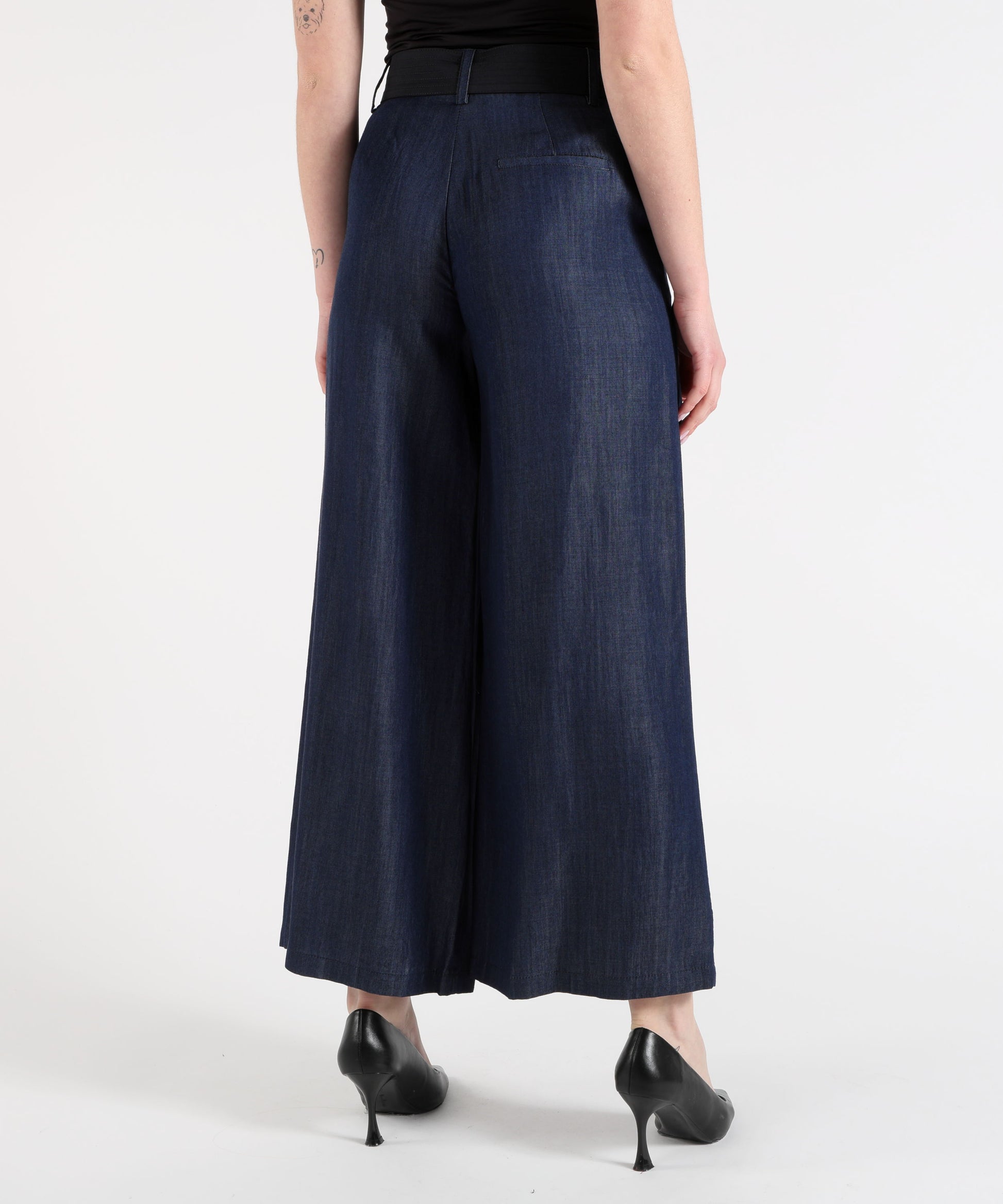 Jeans LIUJO denim Pantalone Palazzo Donna Effetto Denim Denim | LIUJO denim