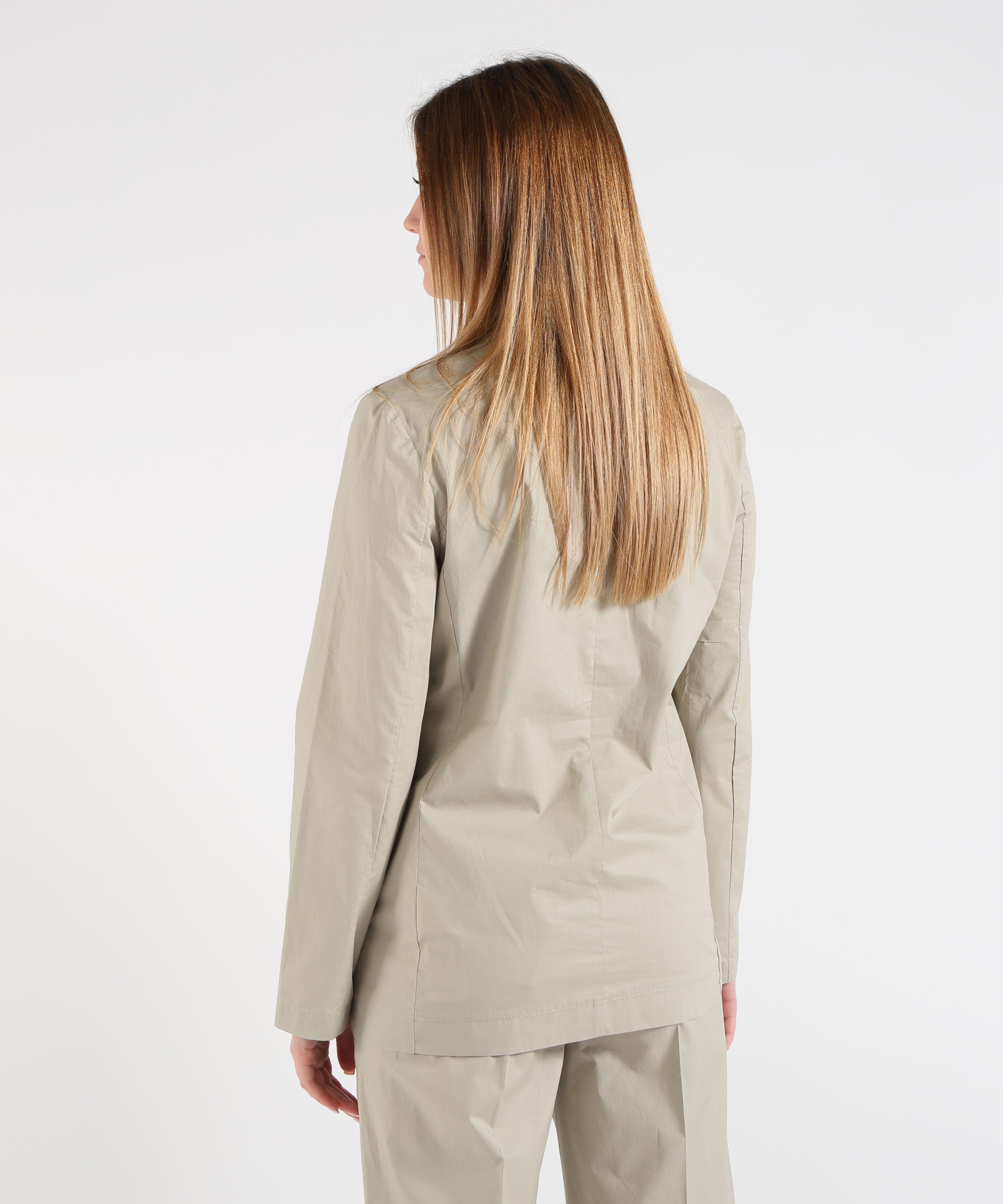 Jackets LIUJO WHITE Women’s Soft Single-Breasted Blazer Grigio | LIUJO WHITE