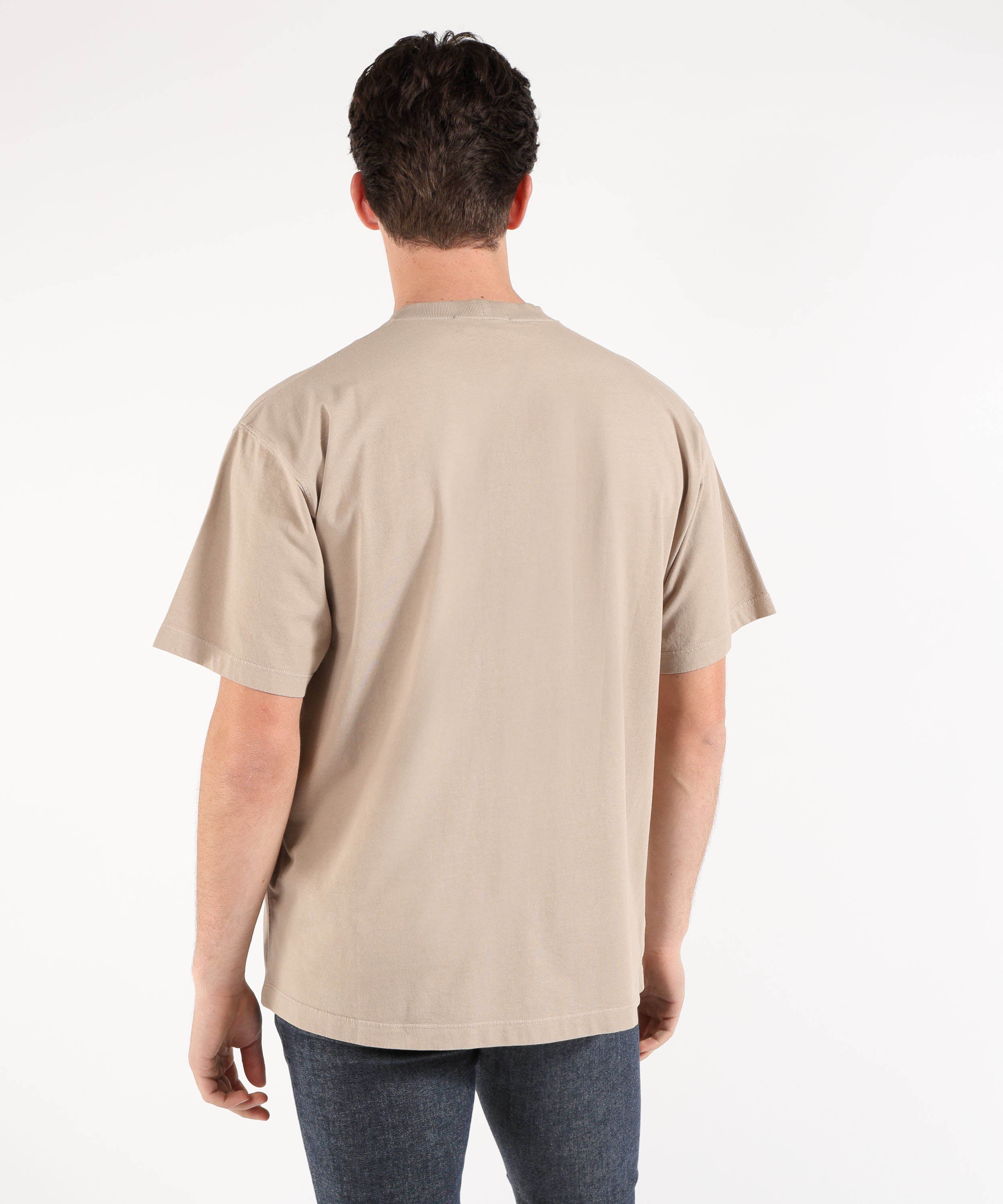 T-shirt STONE ISLAND COMBED ORGANIC COTTON JERSEY - T-shirt vestibilità regular con patch Compass Sabbia | STONE ISLAND