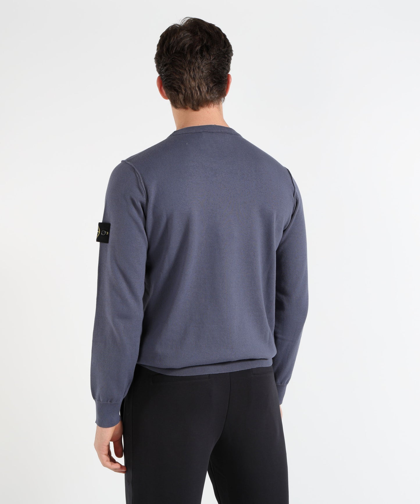 STONE ISLAND Maglia girocollo con dettaglio piccolo rotolo