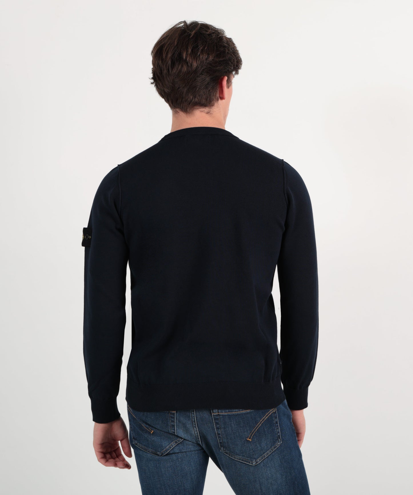 STONE ISLAND Maglia girocollo con dettaglio piccolo rotolo