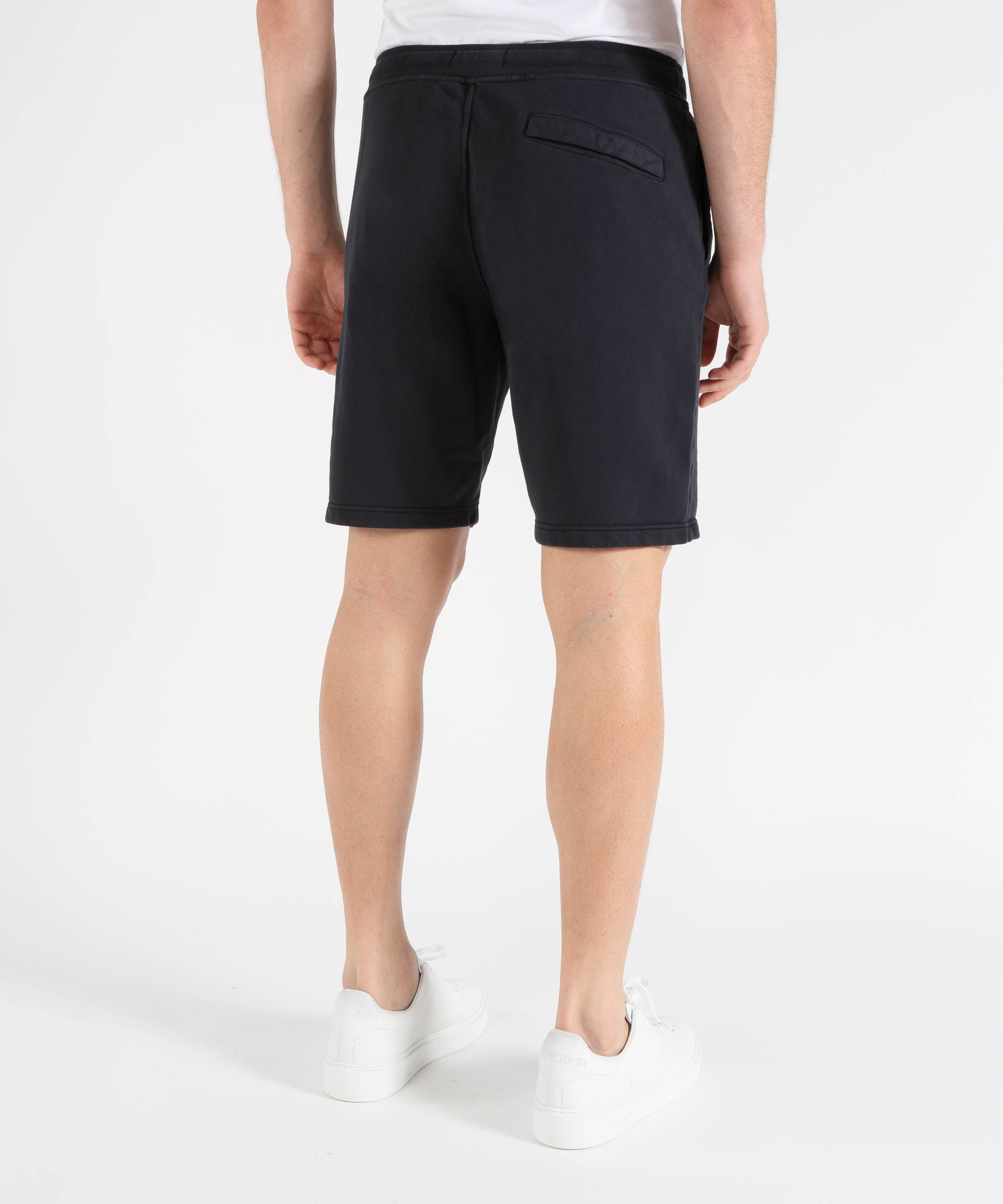 Bermuda STONE ISLAND ORGANIC COTTON FLEECE - Bermuda vestibilità regular con vita elasticizzata Navy | STONE ISLAND