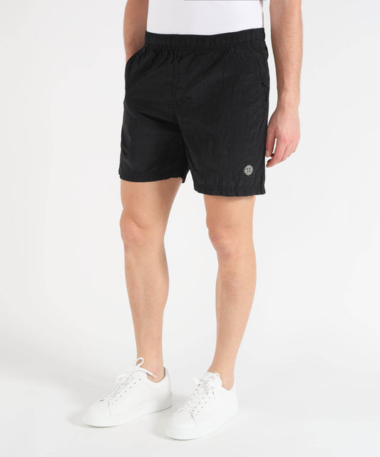 Costumi STONE ISLAND NYLON METAL IN ECONYL® - Pantaloncini da bagno media lunghezza regular con tasche Navy | STONE ISLAND