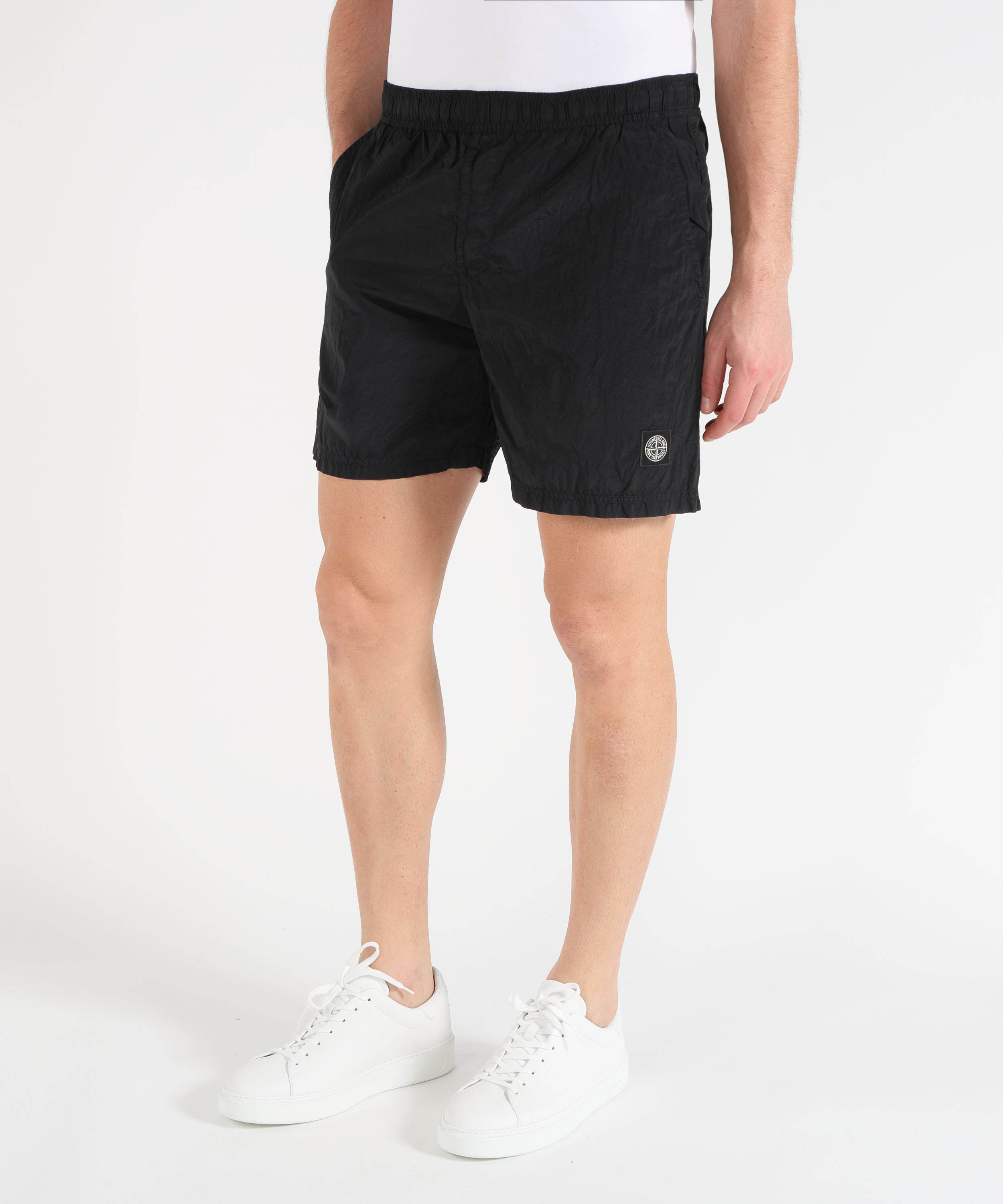 Costumi STONE ISLAND NYLON METAL IN ECONYL® - Pantaloncini da bagno media lunghezza regular con tasche Navy | STONE ISLAND