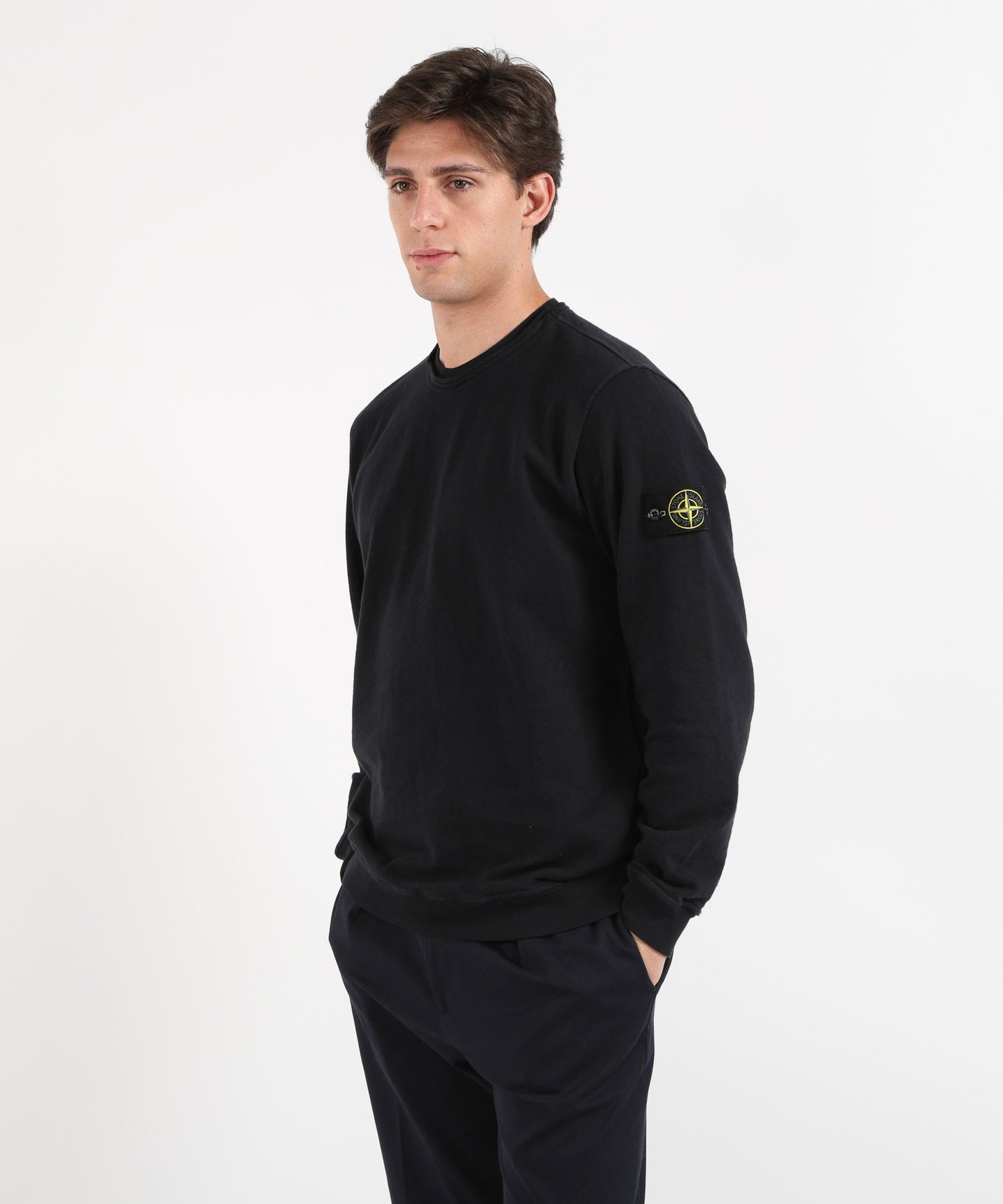 STONE ISLAND MALFILÉ FLEECE 'OLD' EFFECT