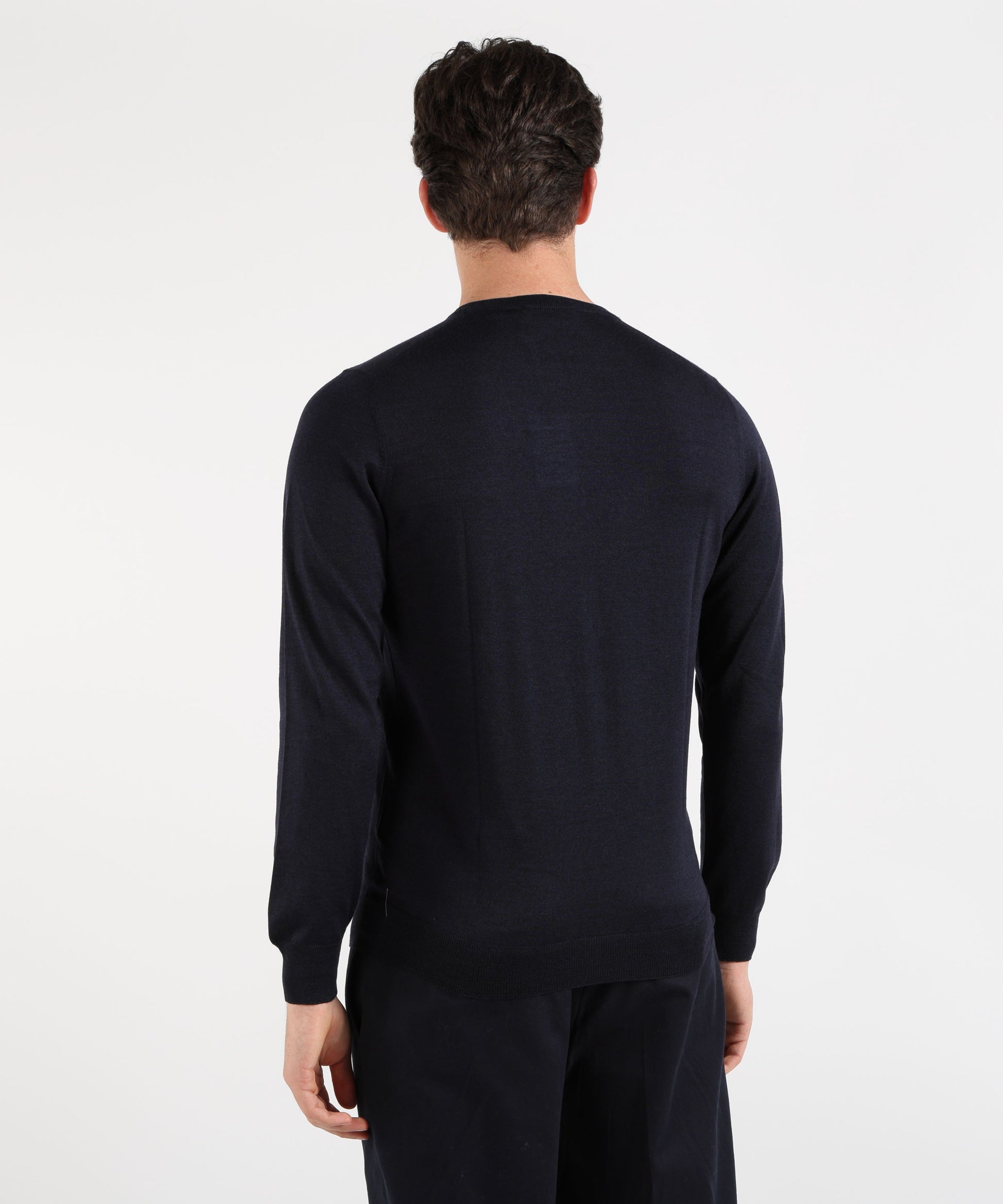 Maglie GRAN SASSO Maglia Girocollo Manica Lunga con Finta Molla Nero | GRAN SASSO
