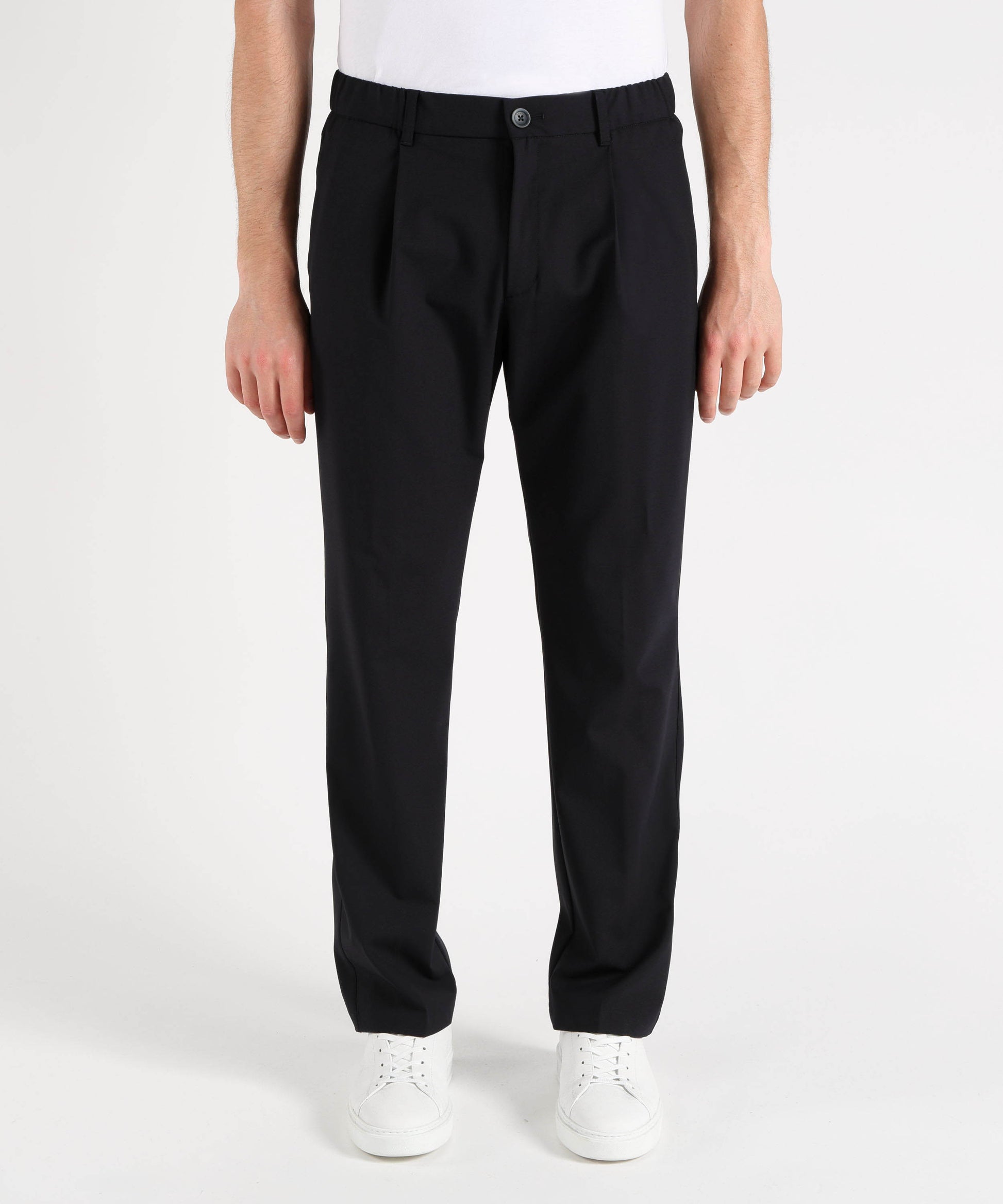 Trousers HERNO Light stretch wool trousers Blu | HERNO