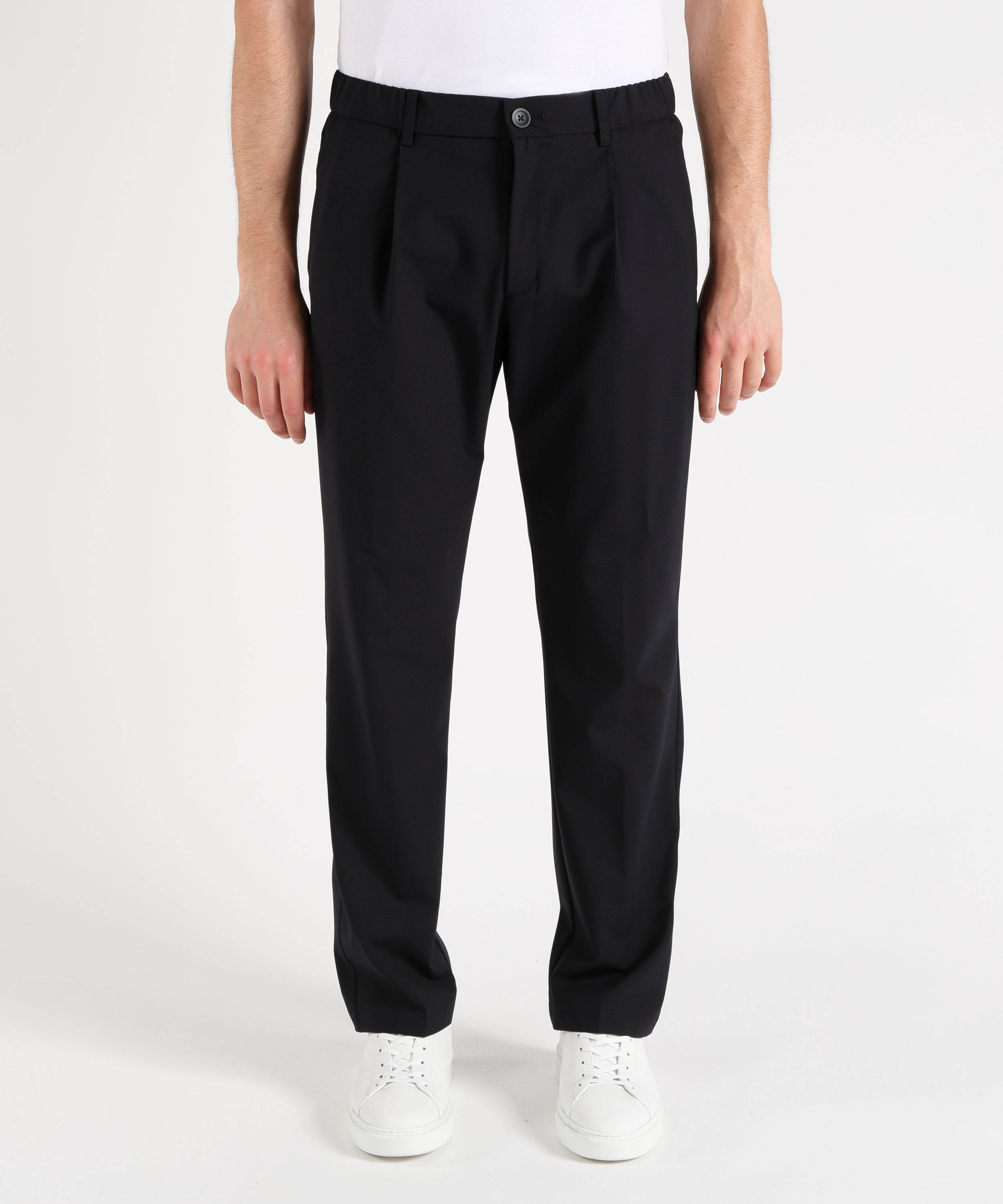 Pantaloni HERNO PANTALONI IN LIGHT STRETCH WOOLY Blu | HERNO