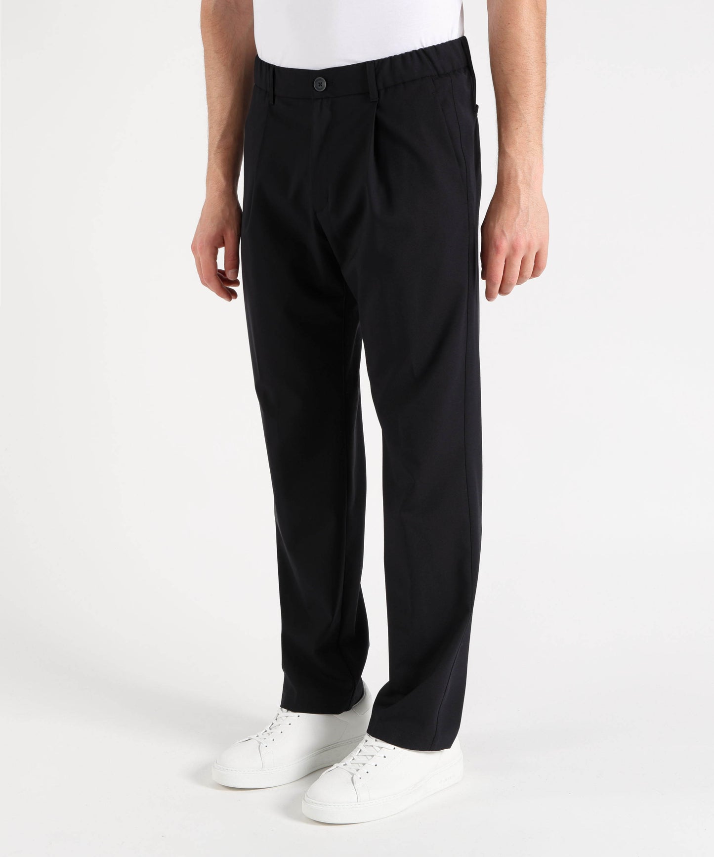 HERNO Light stretch wool trousers