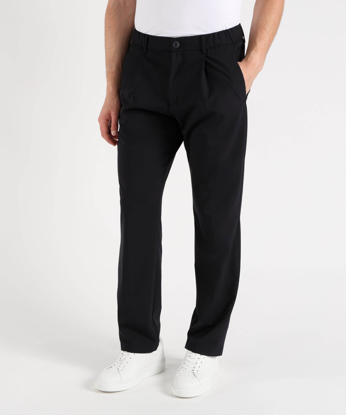 HERNO Light stretch wool trousers