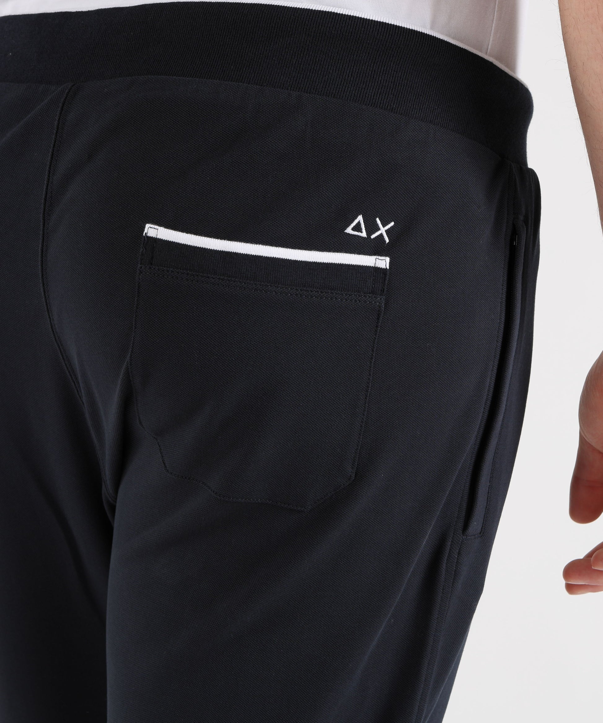 Trousers SUN 68 Cotton piqué trousers Navy | SUN 68