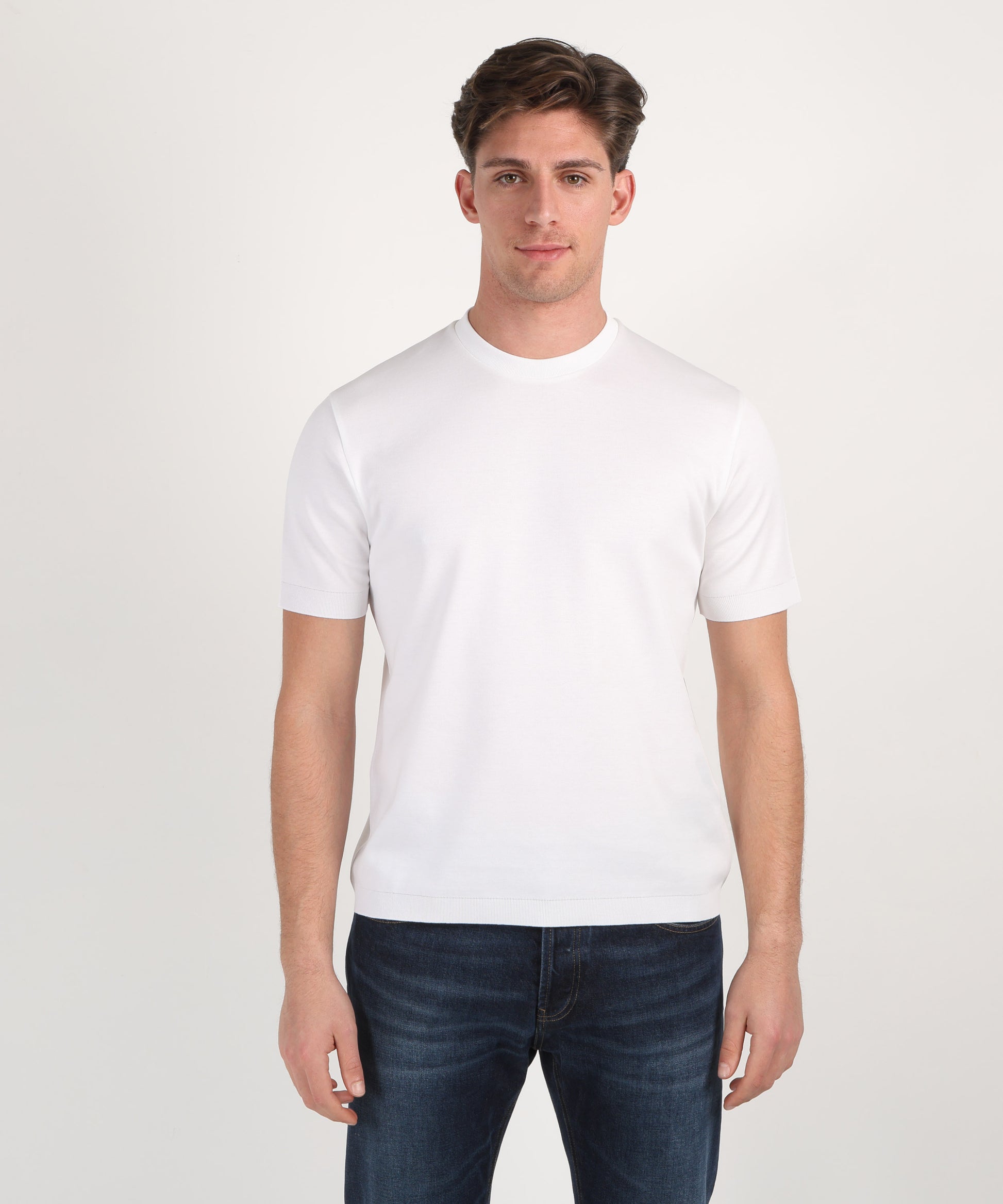 T-shirt HERNO T-shirt in jersey knit effect Bianco | HERNO