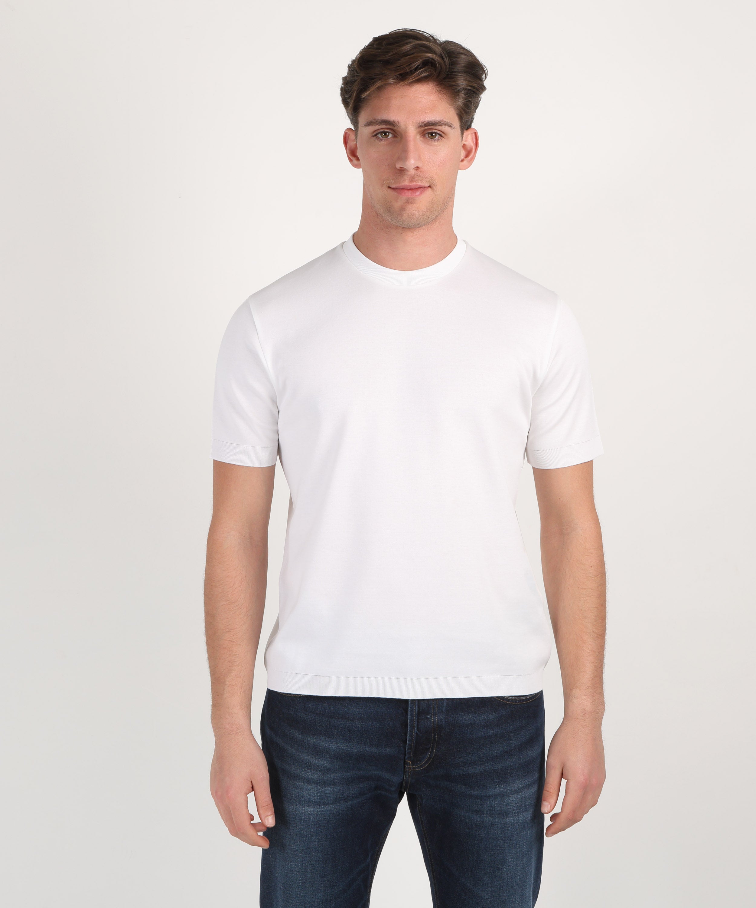 T-shirt HERNO T-shirt in jersey knit effect Bianco | HERNO