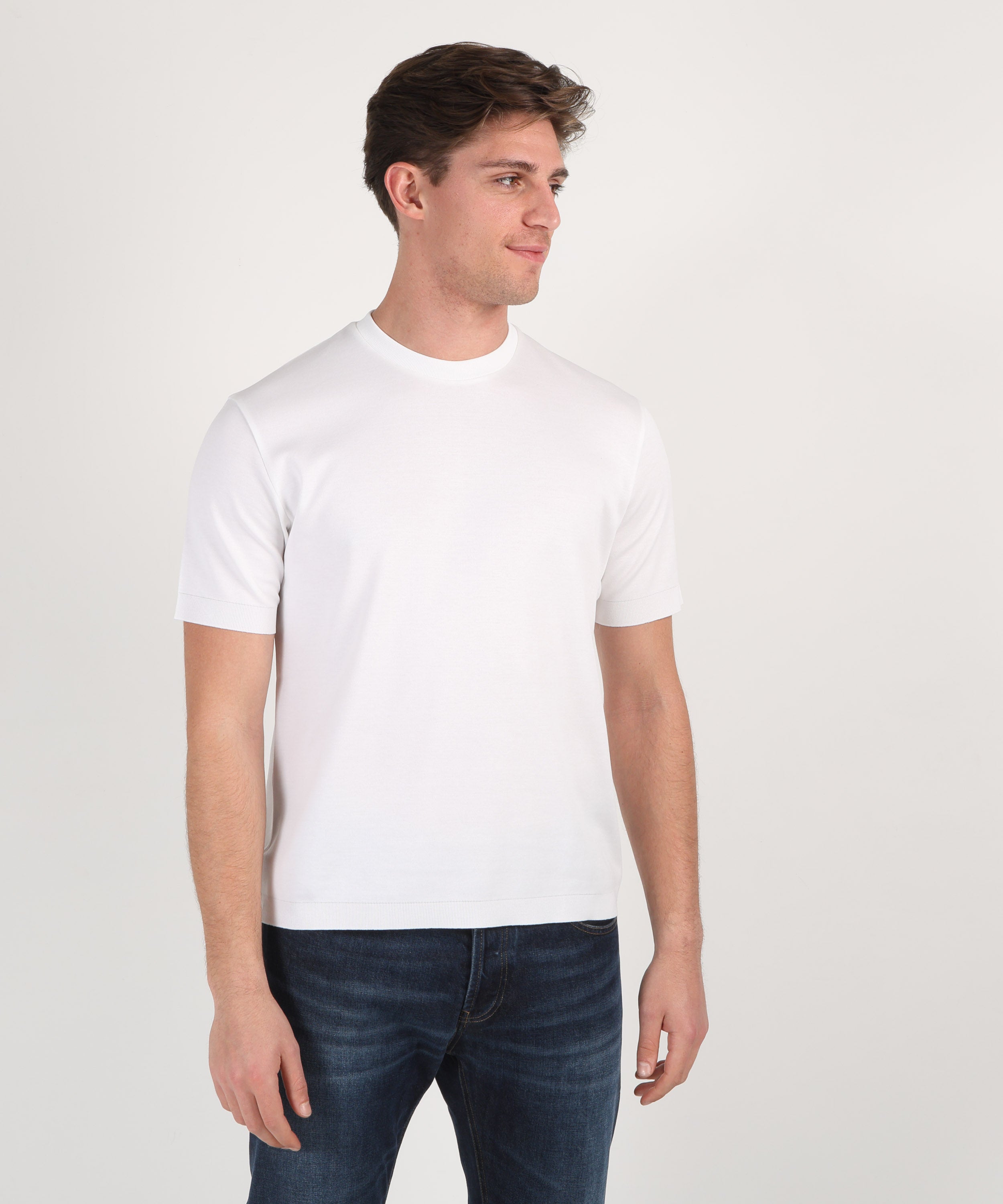T-shirt HERNO T-shirt in jersey knit effect Bianco | HERNO