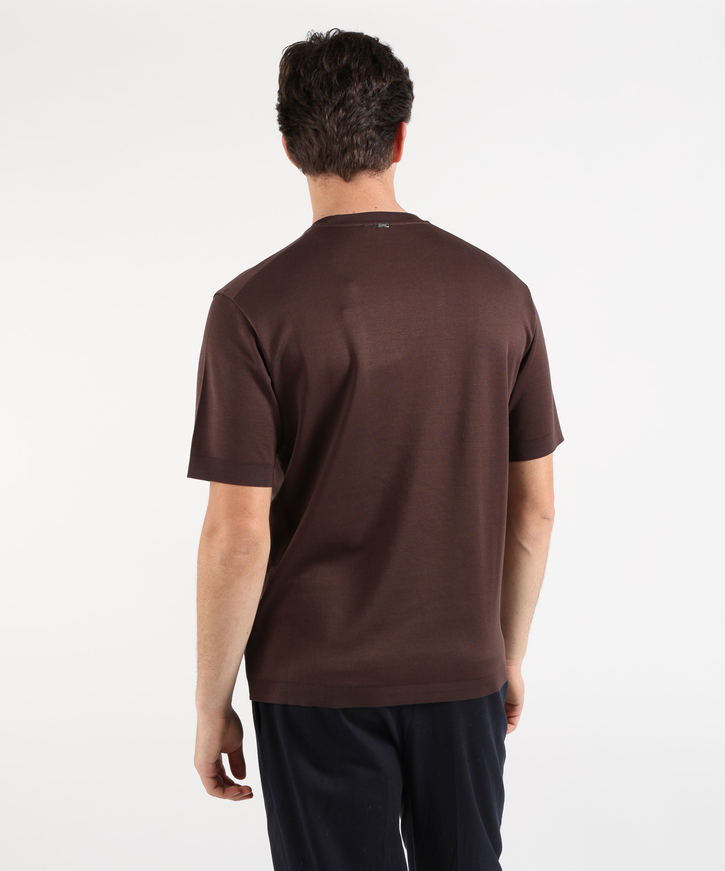 T-shirt HERNO T-shirt in jersey knit effect Moro | HERNO