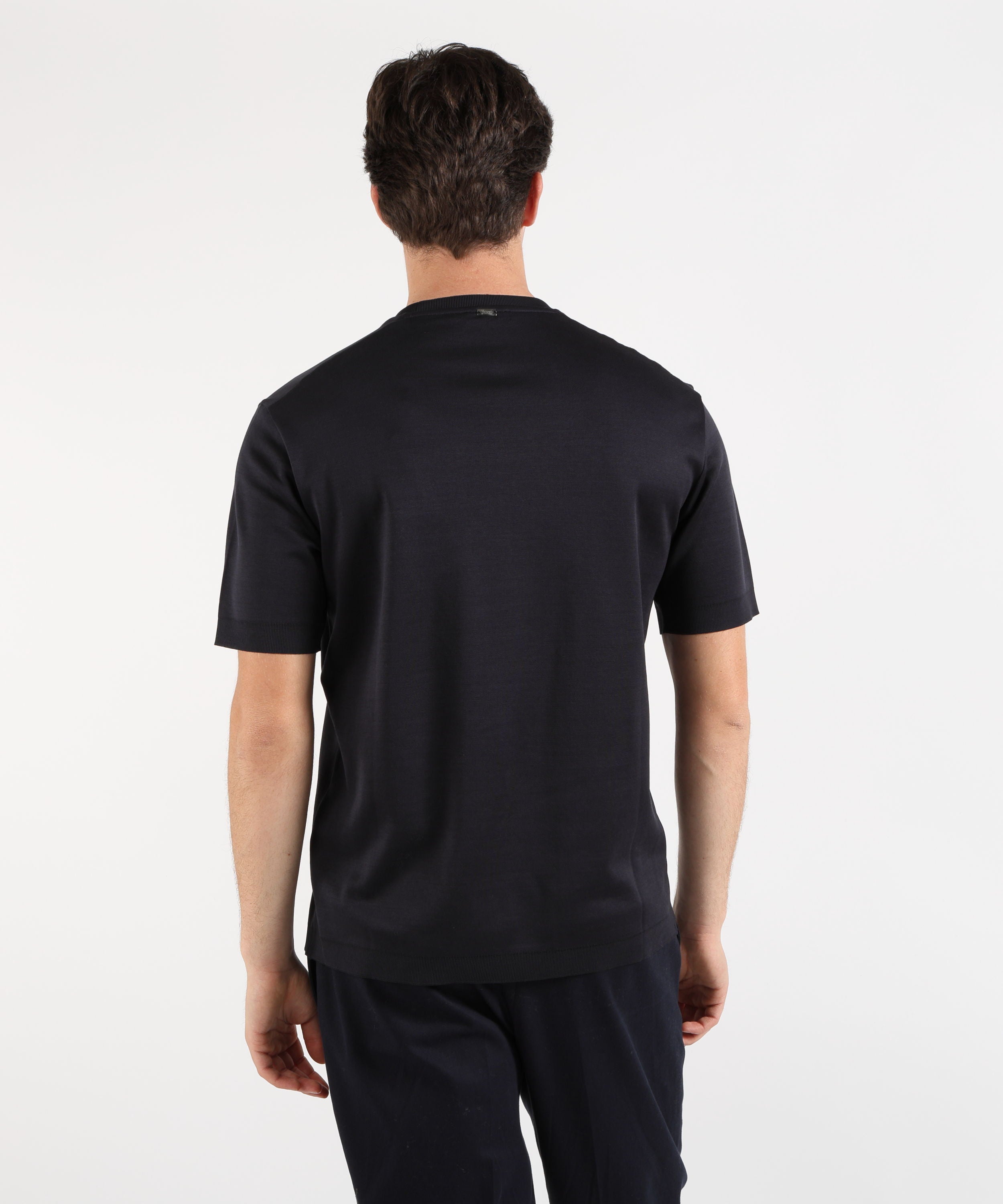 T-shirt HERNO T-shirt in jersey knit effect Blu | HERNO