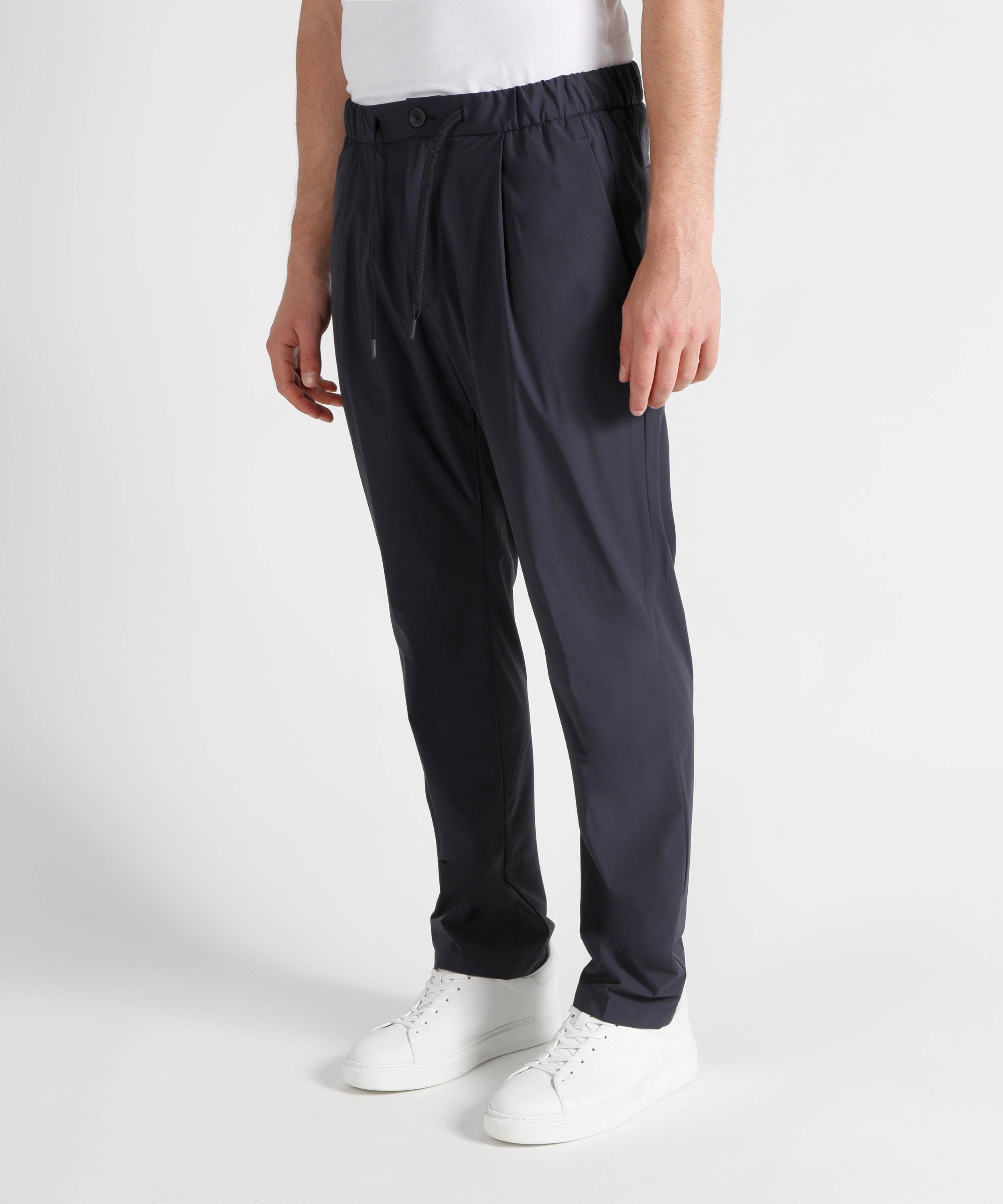 Pantaloni HERNO Pantalone Uomo in Nylon Stretch Blu | HERNO