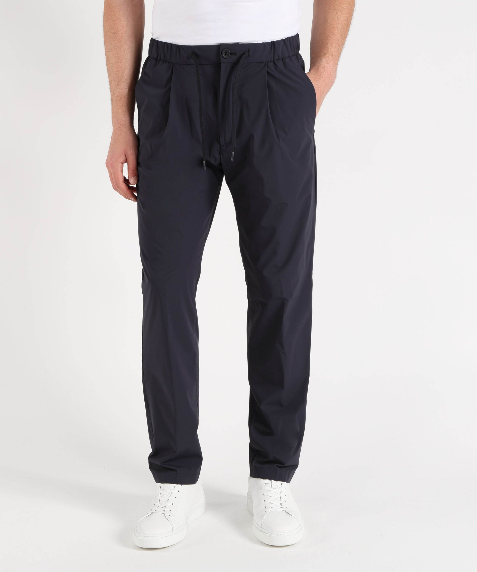 Trousers HERNO Men’s stretch nylon trousers Blu | HERNO