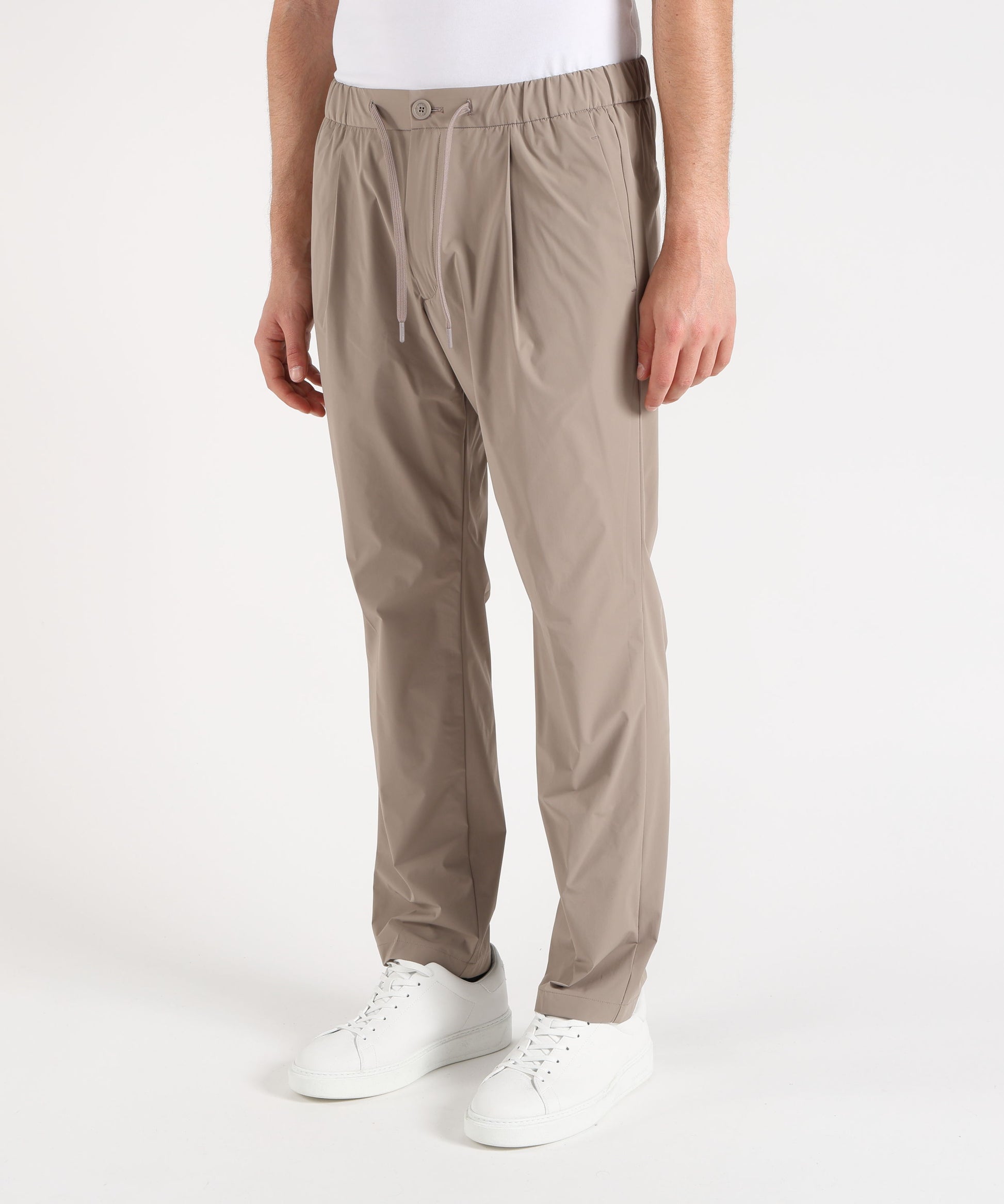 Trousers HERNO Men’s stretch nylon trousers Tortora | HERNO