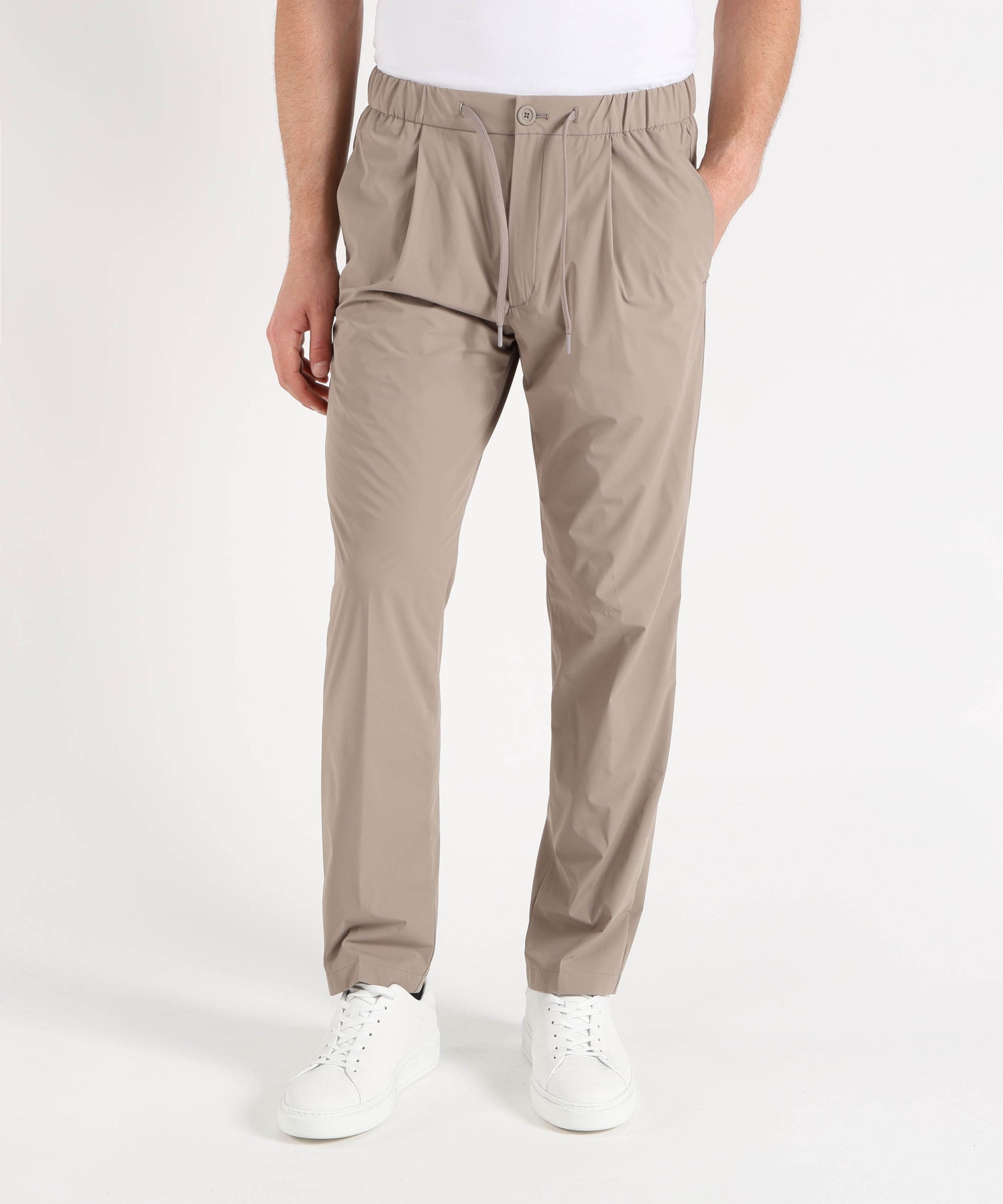 Trousers HERNO Men’s stretch nylon trousers Tortora | HERNO