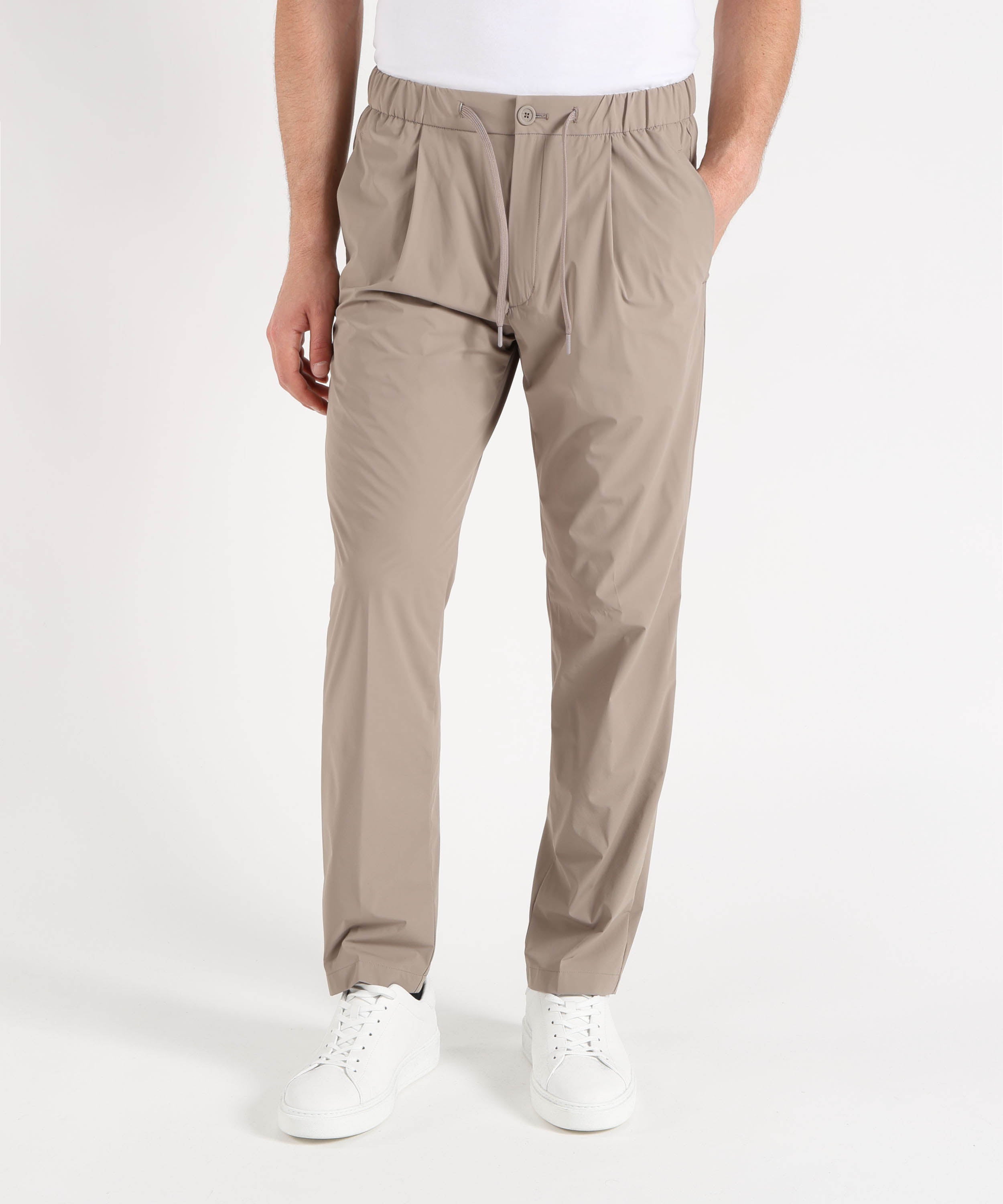 Pantaloni HERNO Pantalone Uomo in Nylon Stretch Tortora | HERNO