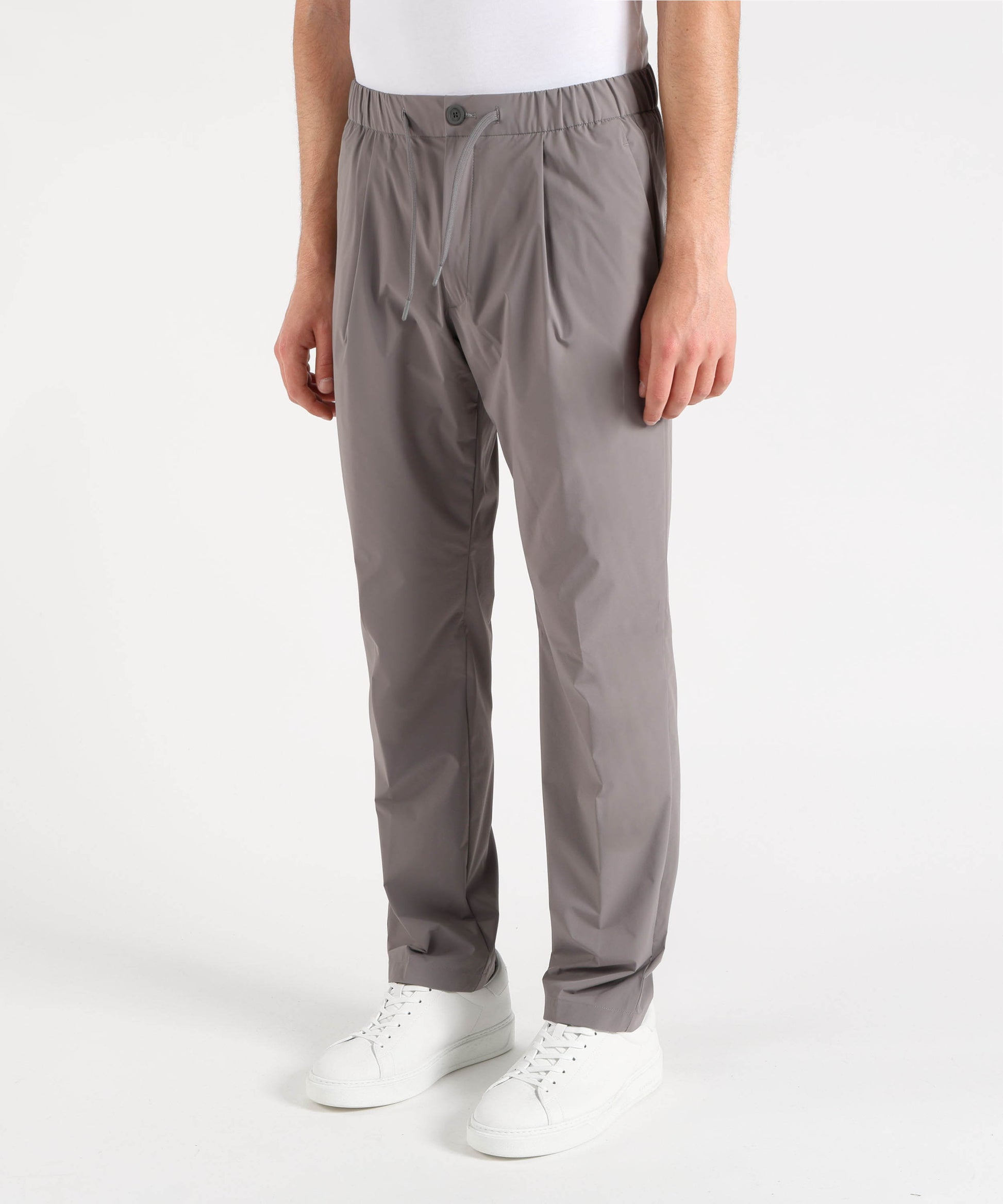 Trousers HERNO Men’s stretch nylon trousers Grigio medio | HERNO