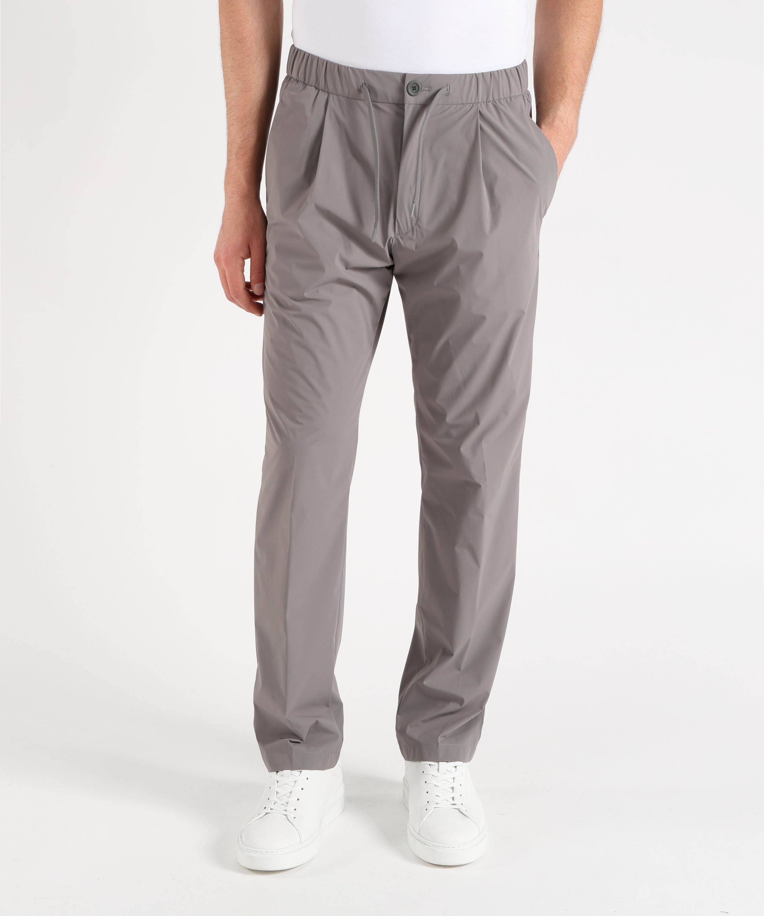 Pantaloni HERNO Pantalone Uomo in Nylon Stretch Grigio medio | HERNO