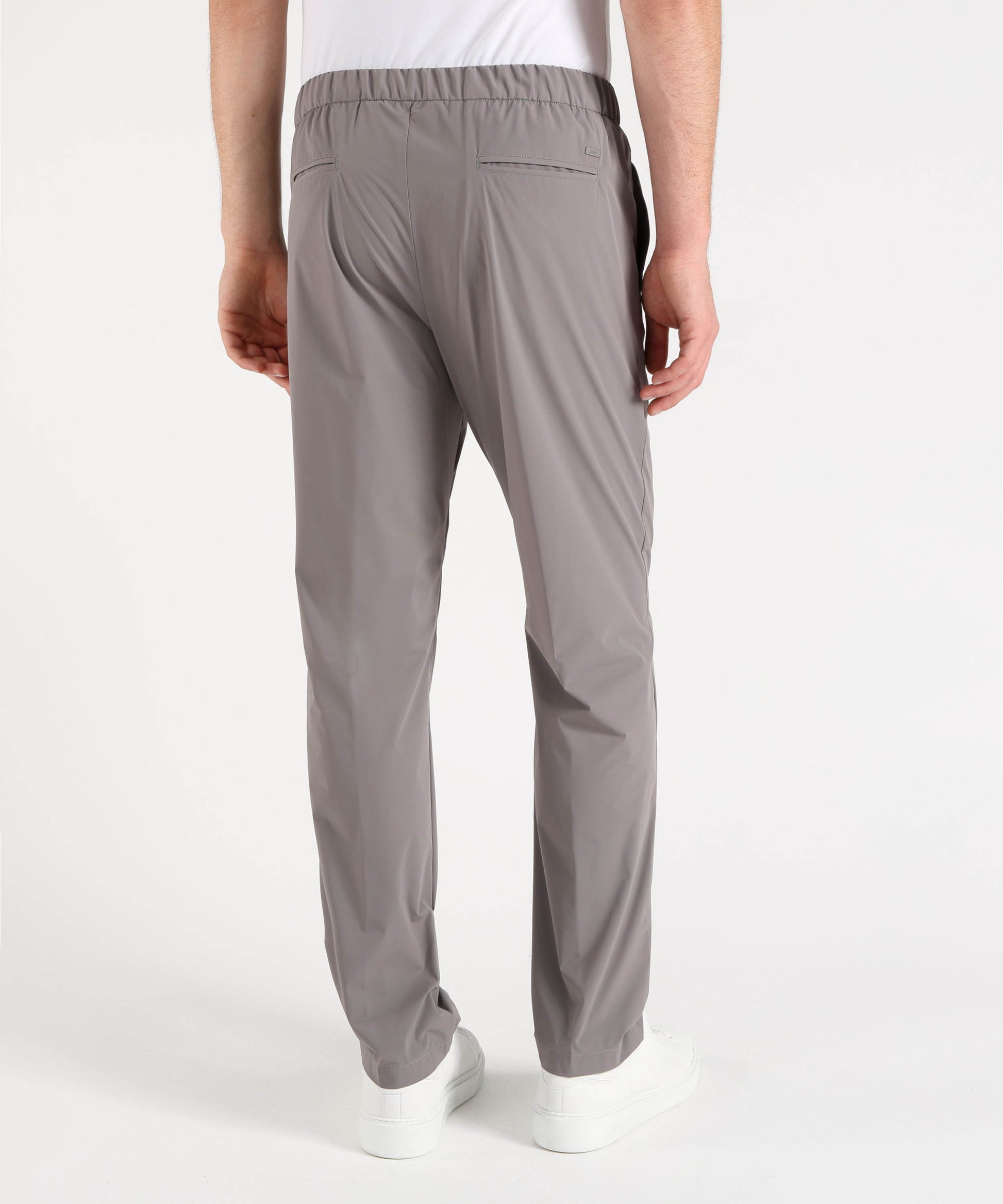 Trousers HERNO Men’s stretch nylon trousers Grigio medio | HERNO