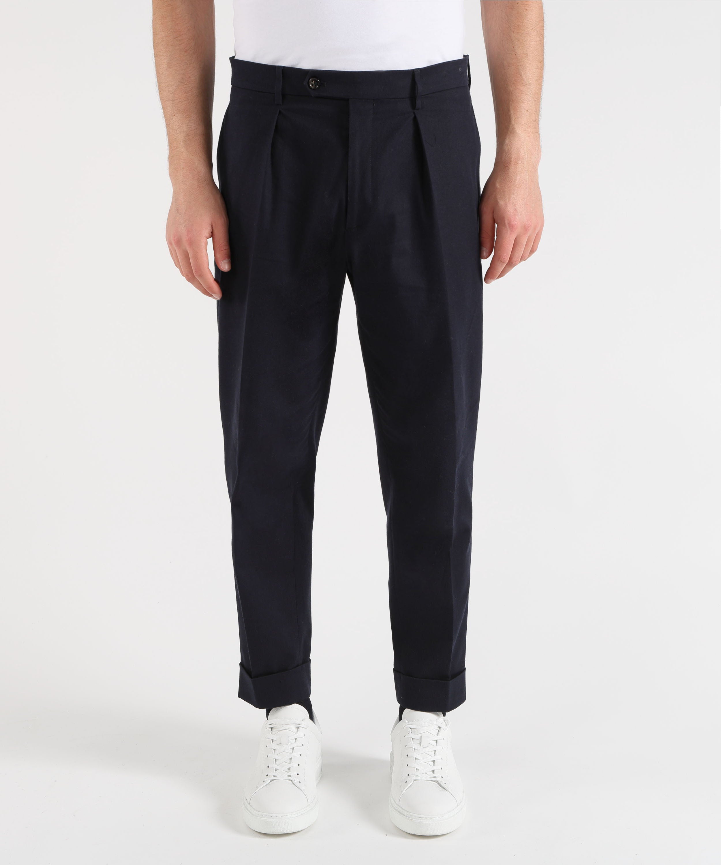 Pantaloni BERWICH Pantalone Chino Modello Chiaia Navy | BERWICH