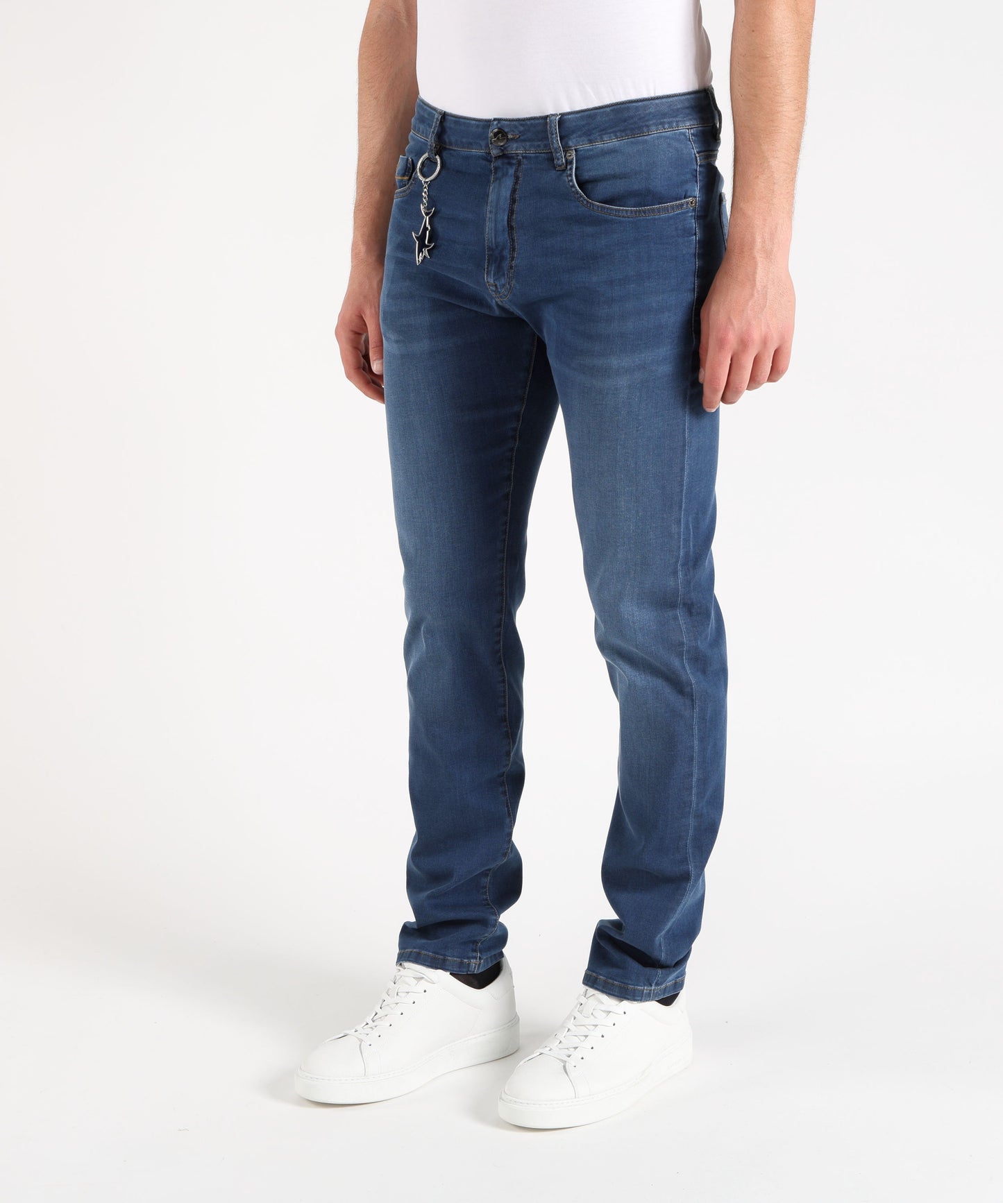 PAUL&SHARK Jeans Uomo Cinque Tasche in Denim Washed 7 Oz