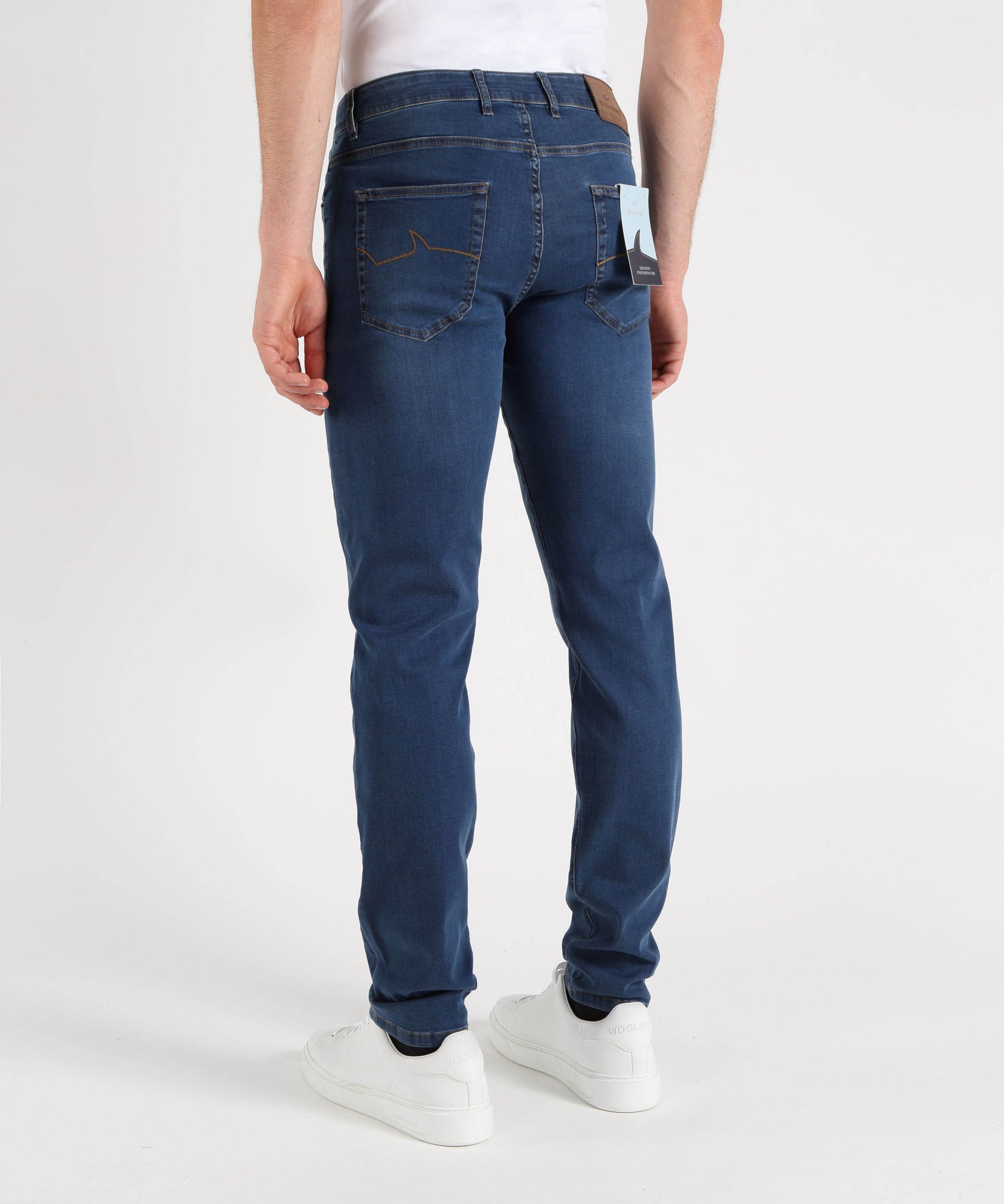 Jeans PAUL&amp;SHARK Jeans Uomo Cinque Tasche in Denim Washed 7 Oz Denim | PAUL&SHARK